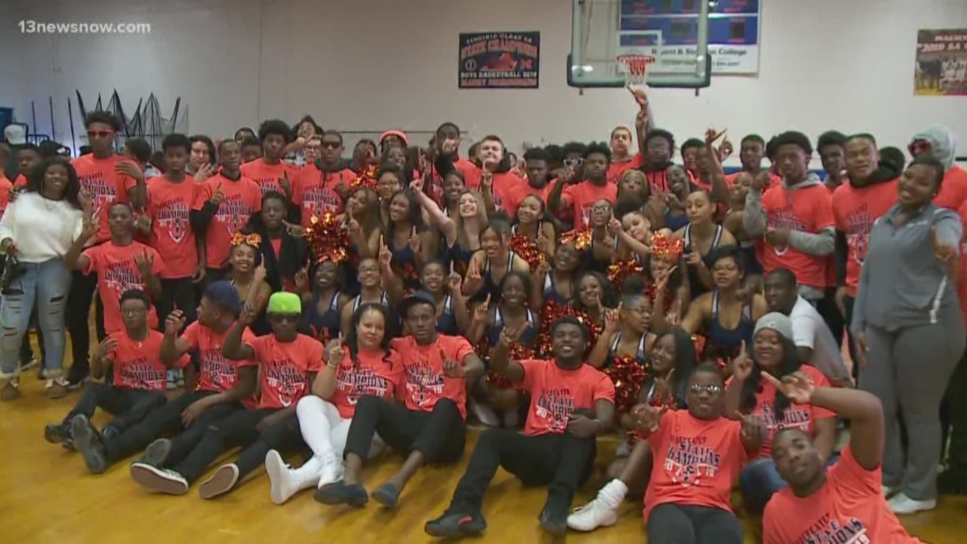 Maury had an in-school celebration to honor their Class 5 state champion football team