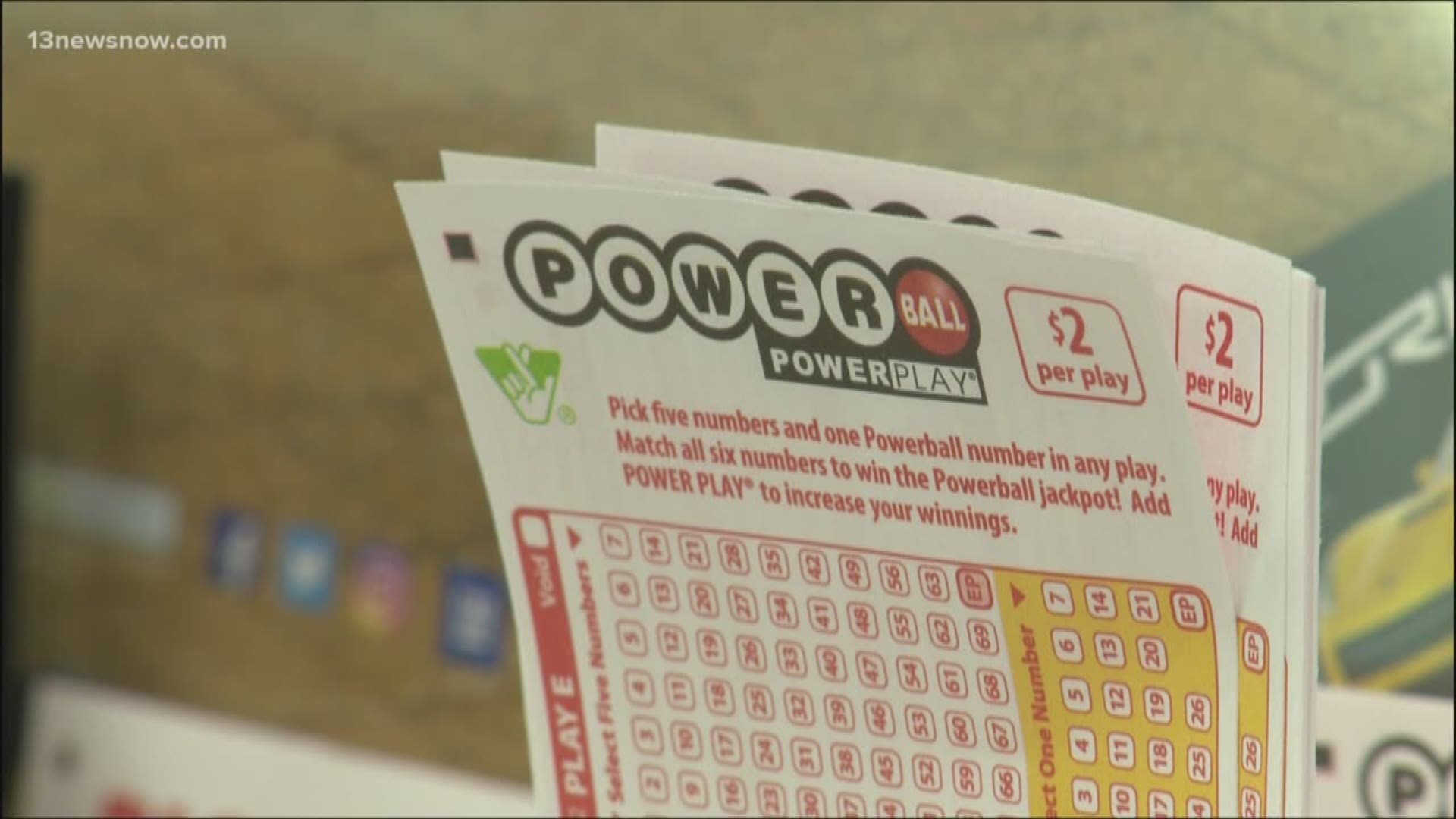 $50,000 lottery ticket purchased in Suffolk still unclaimed | 13newsnow.com