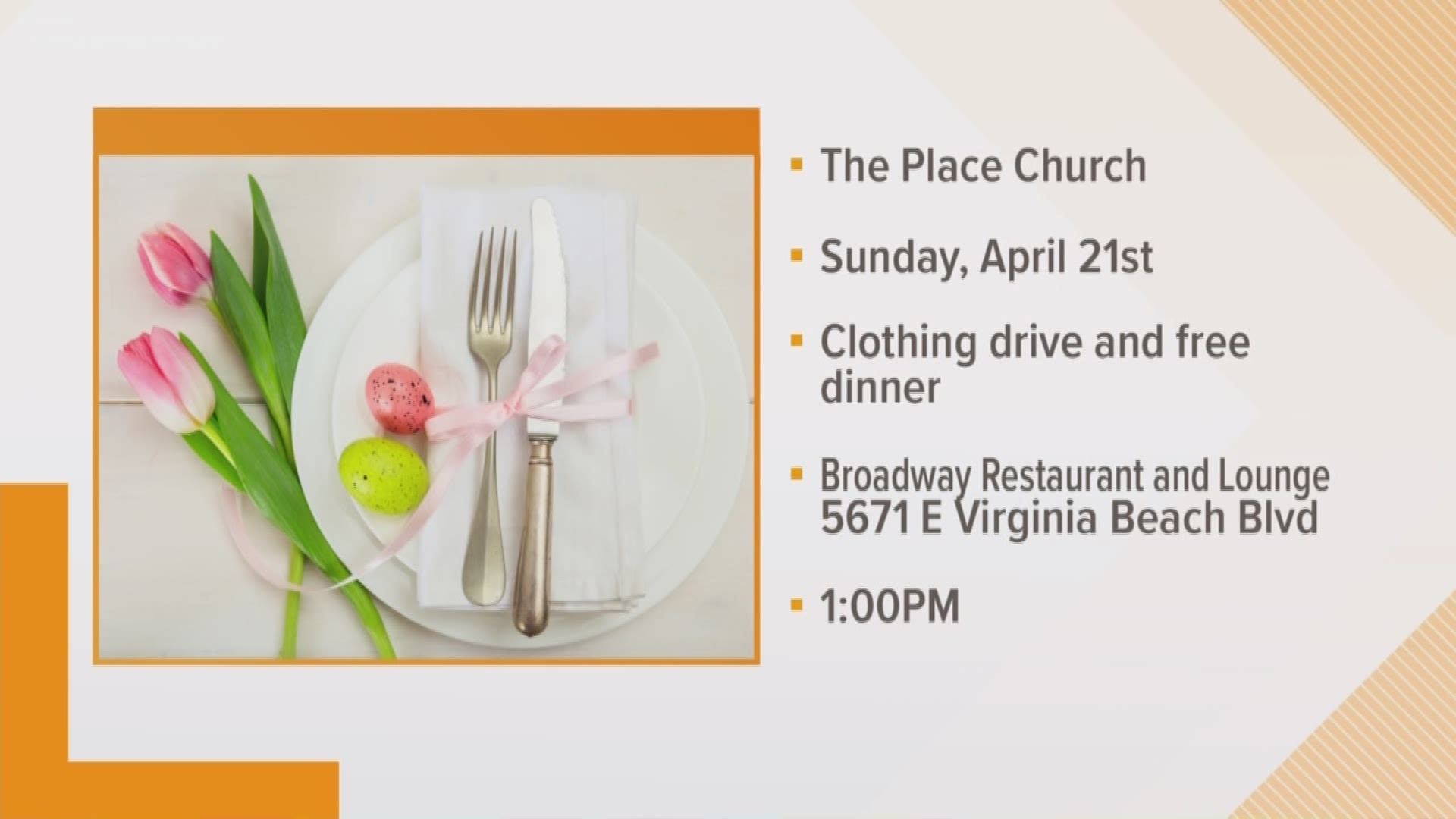 A local church is hosting a community service event.