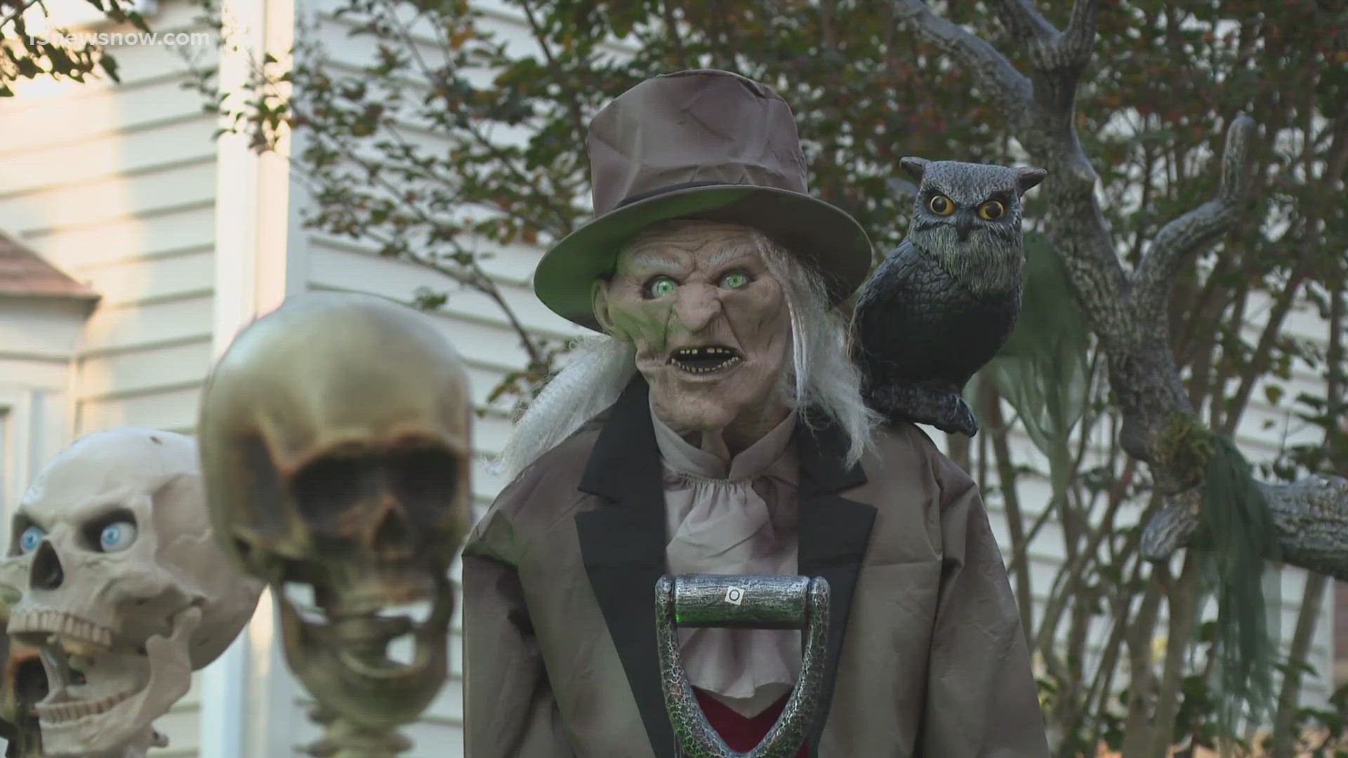 Halloween is almost here and the spooky decorations are at every corner! And one home in Virginia Beach is going above and beyond.