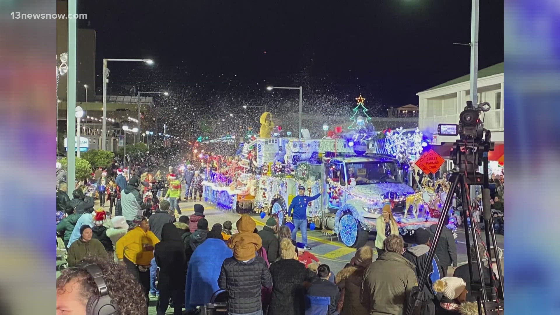 The Parade at the Beach is this Saturday from 5:30 - 7:30 p.m. It's free and open to the public. There will be giant balloons, marching bands, and lighted floats.