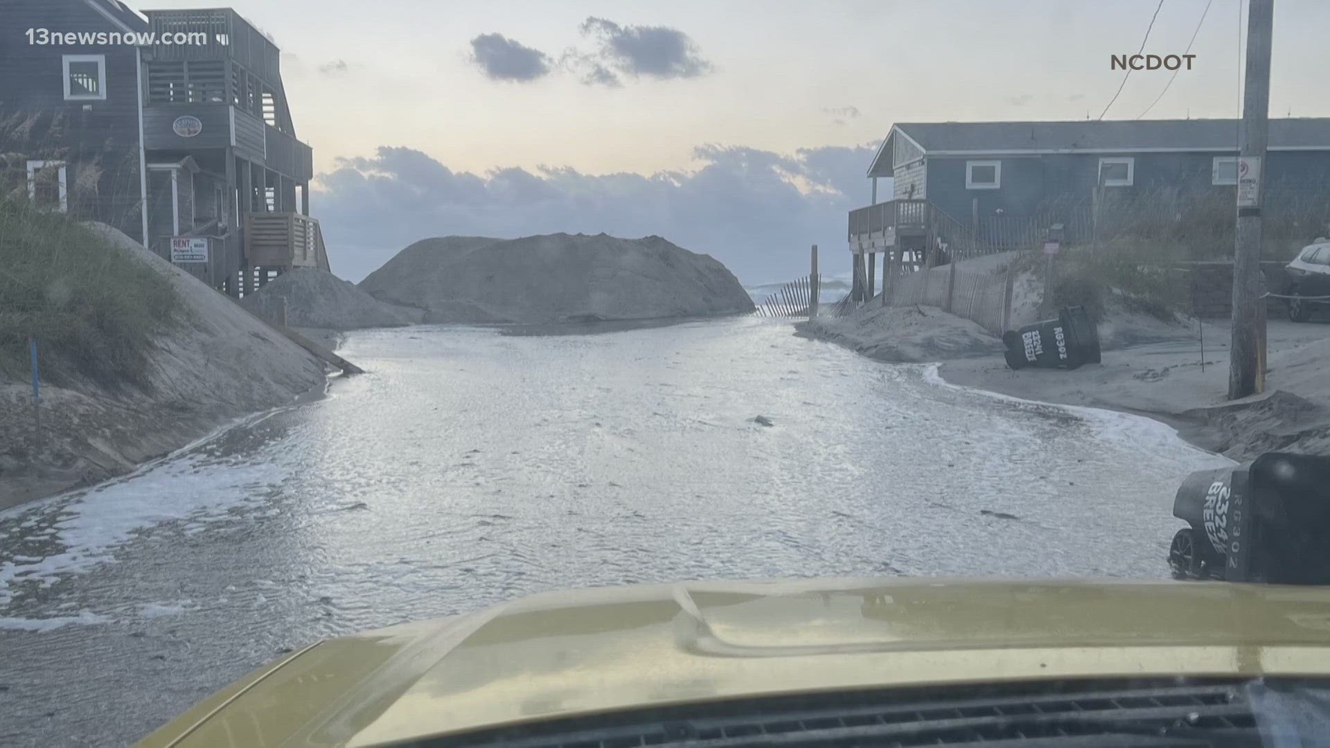 As Hurricane Lee moves through the Atlantic Ocean, waves along the shoreline of Virginia Beach and Outerbanks are expected to reach eight to eleven feet.