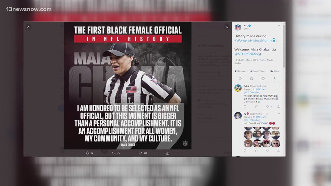 Meet Maia Chaka, the first Black woman to become an NFL official