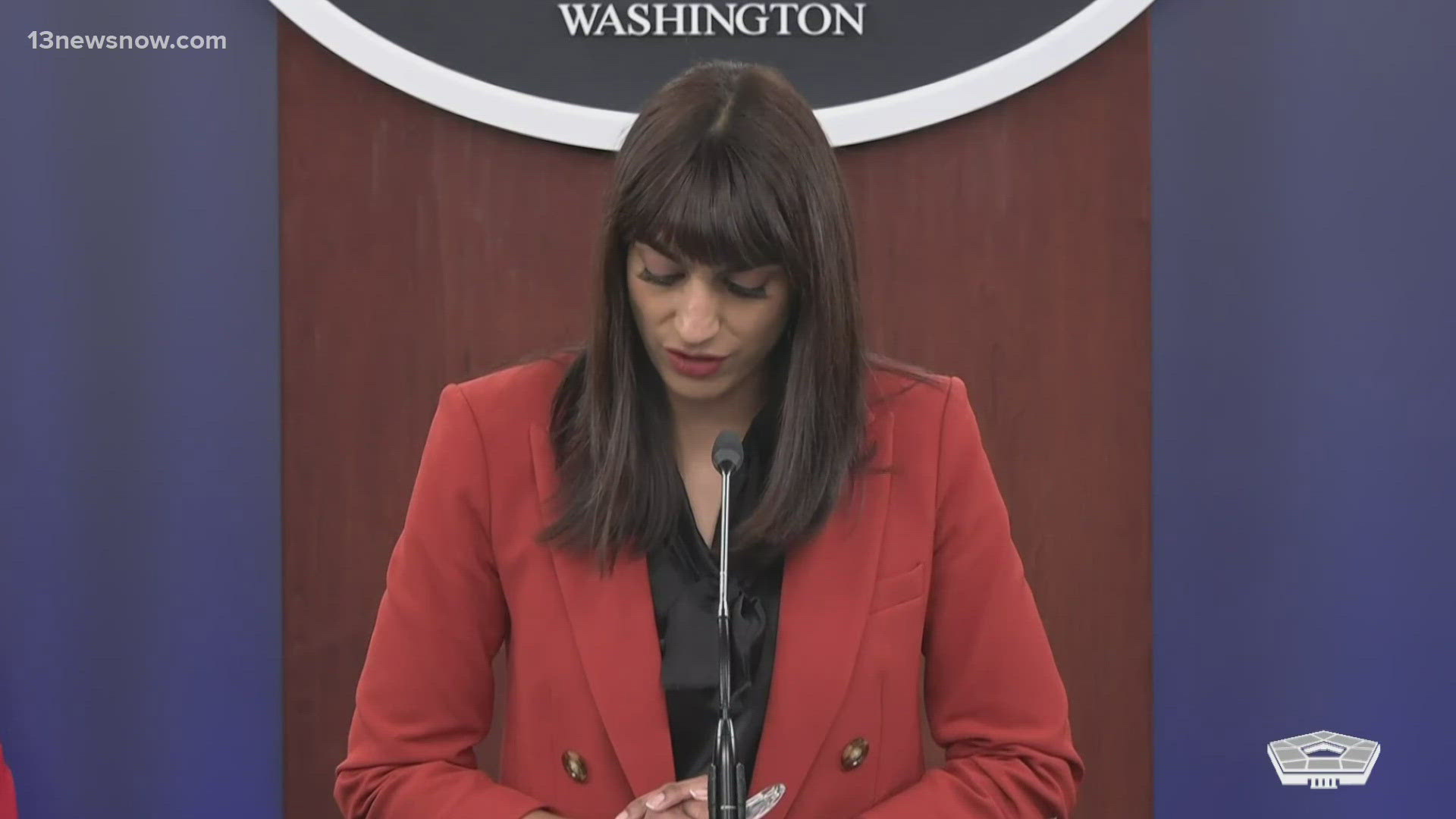 Sabrina Singh, the deputy Pentagon press secretary, quoted Defense Secretary Lloyd Austin, saying the military would remain apolitical.