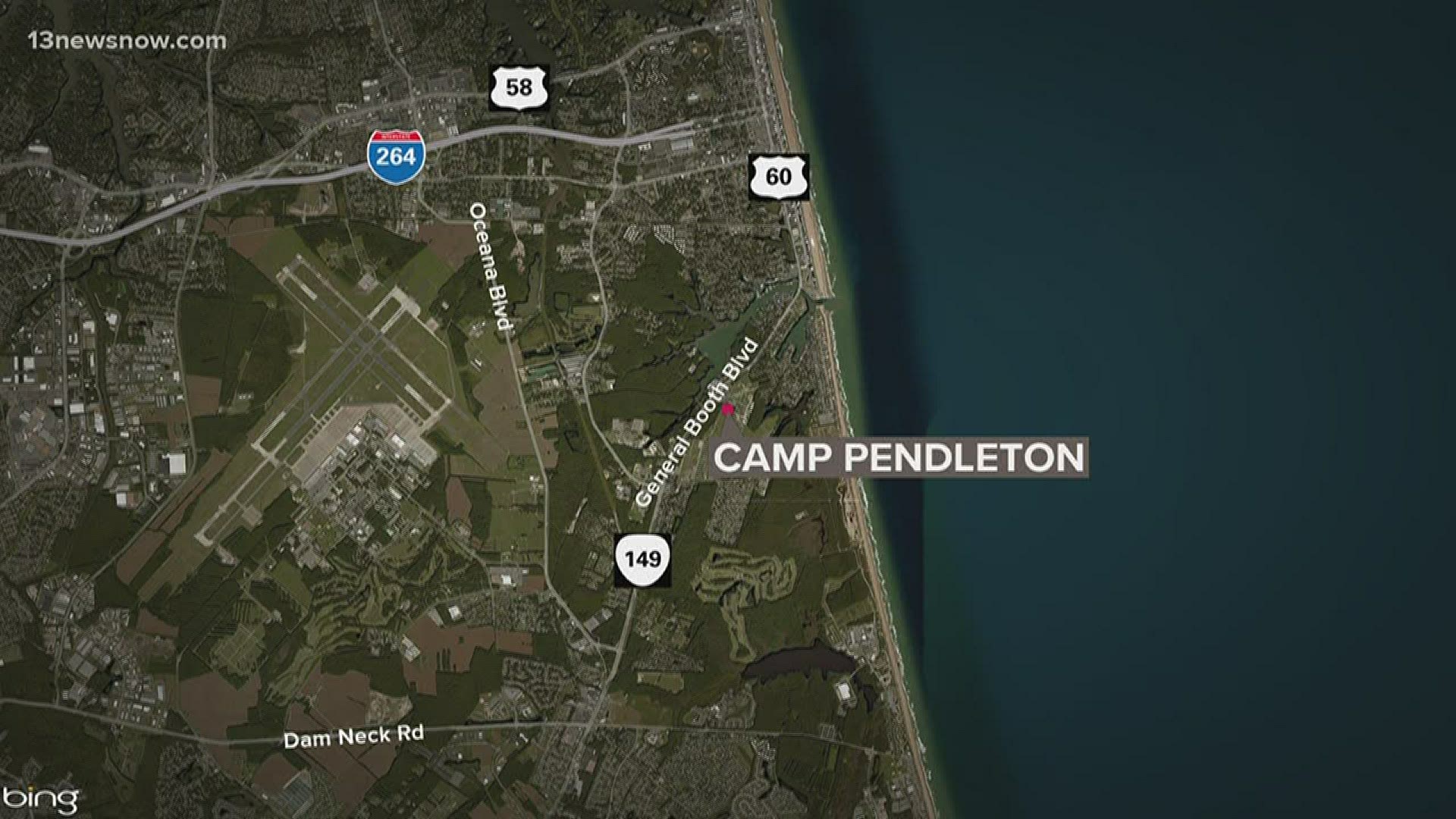Hearing loud booms in Virginia Beach?  It's reportedly old ordnance being disposed of at Camp Pendleton.