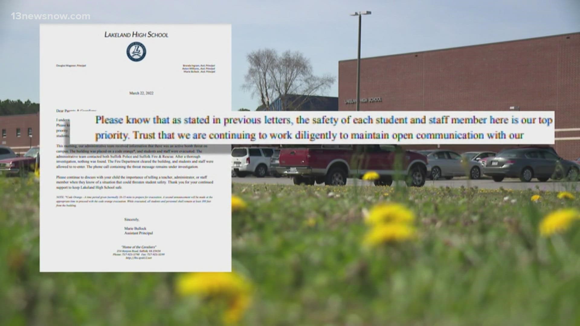 March 22 brought the second bomb threat in two days. Many parents came to pick up their students during the precautionary evacuation.