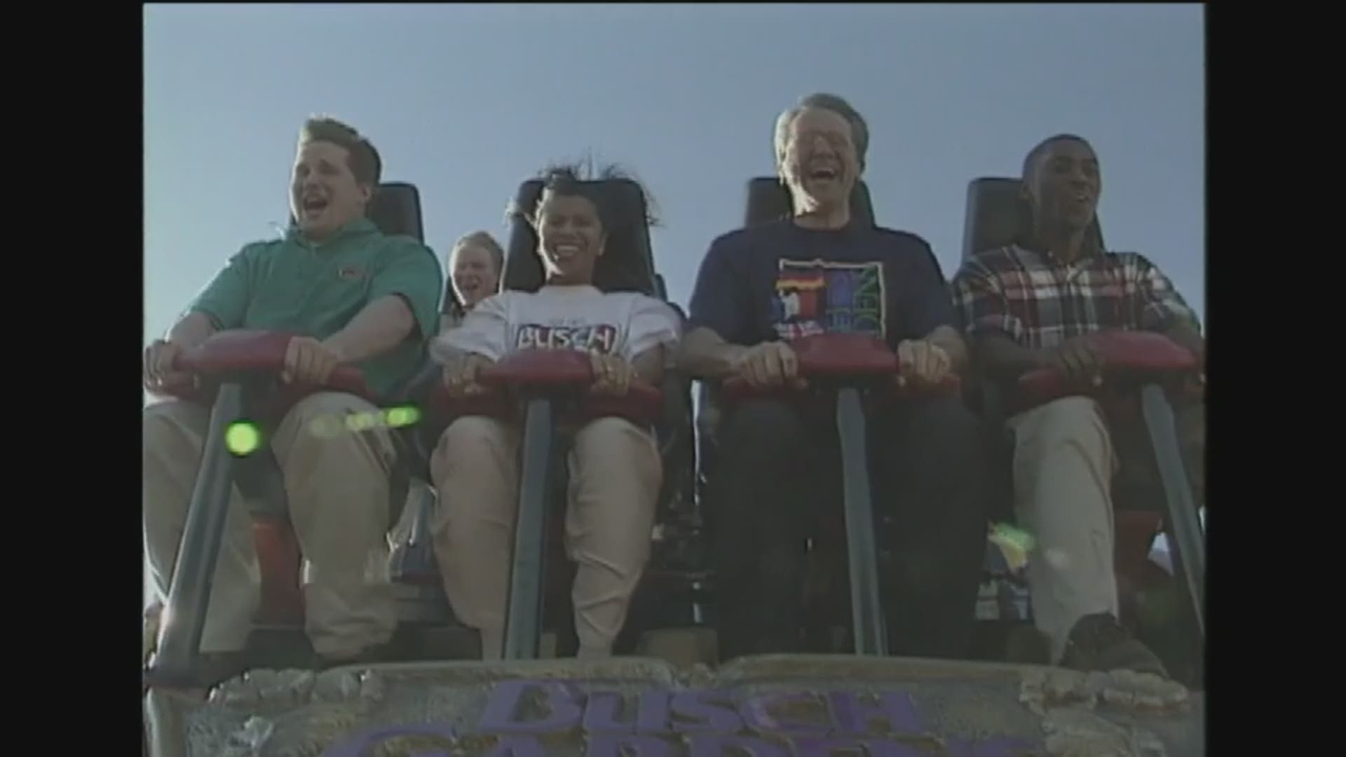13News Now reporter Joe Flanagan experiences Apollo's Chariot for the first time at Busch Gardens as the ride opened to the public in 1999.