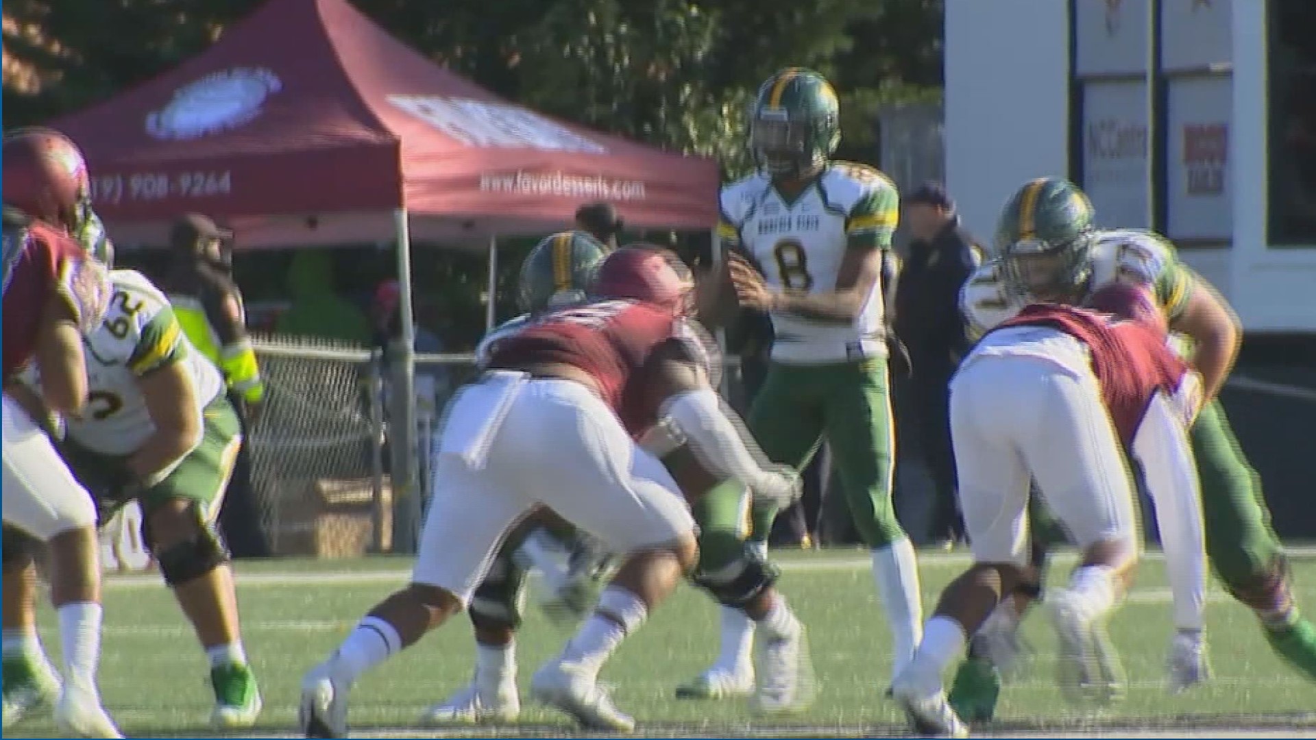 Juwan Carter threw two touchdown passes, Justin Smith had 106 yards receiving and a score and Norfolk State beat North Carolina Central 38-21 on Saturday.