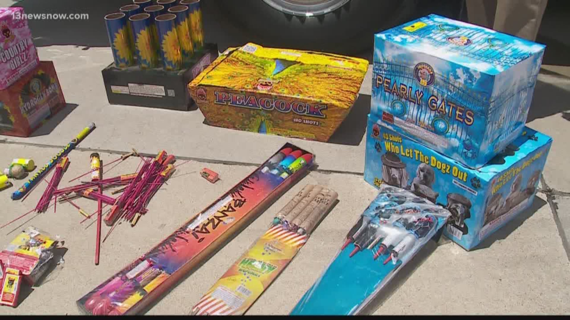 Hundreds of pounds of illegal fireworks are in the hands of fire officials after a busy Fourth of July.