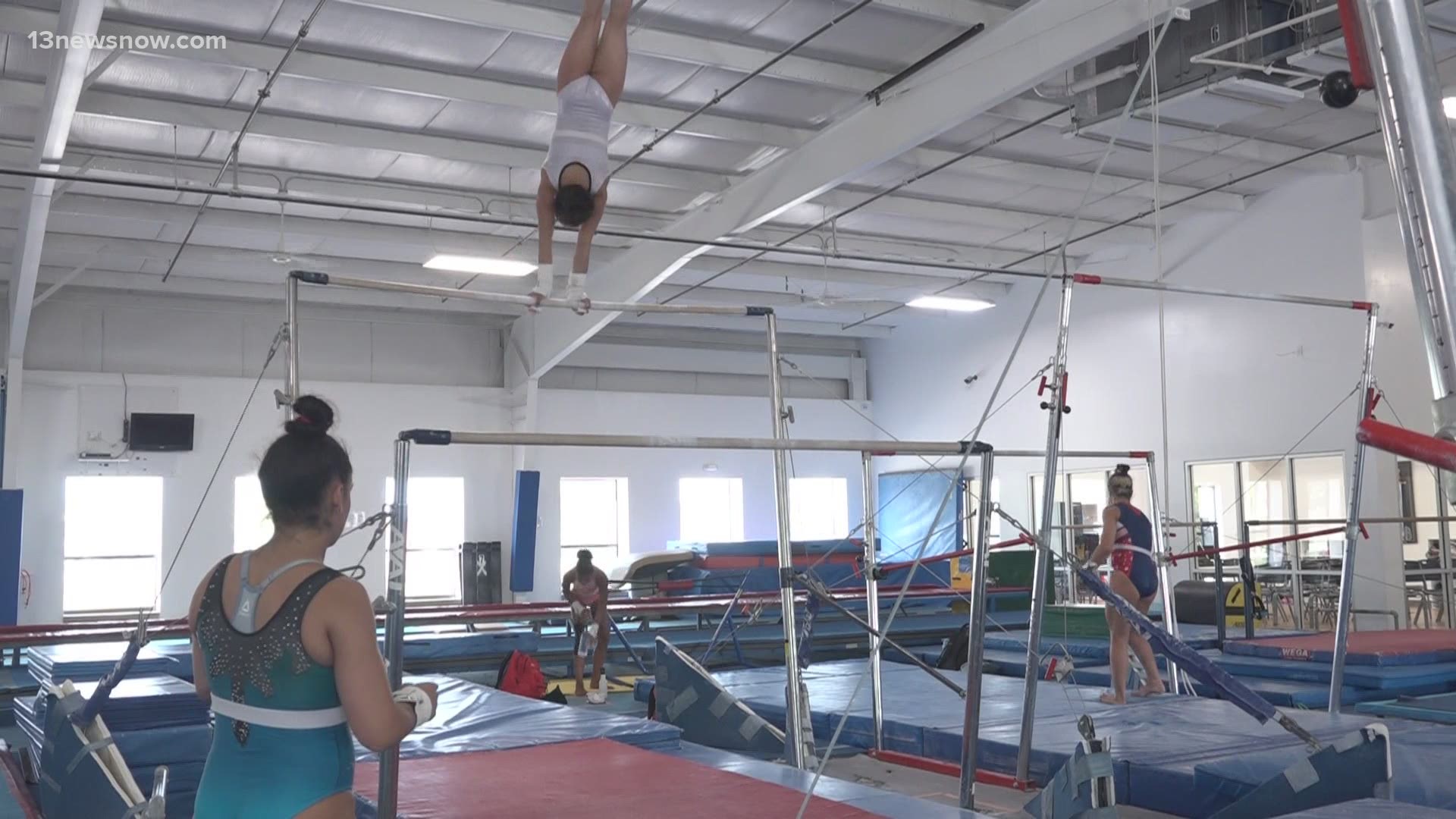 Gymnasts at Excalibur Gymnastics said their training is almost like a full-time job, but Olympic gymnasts like Simone Biles help them push through those long hours.