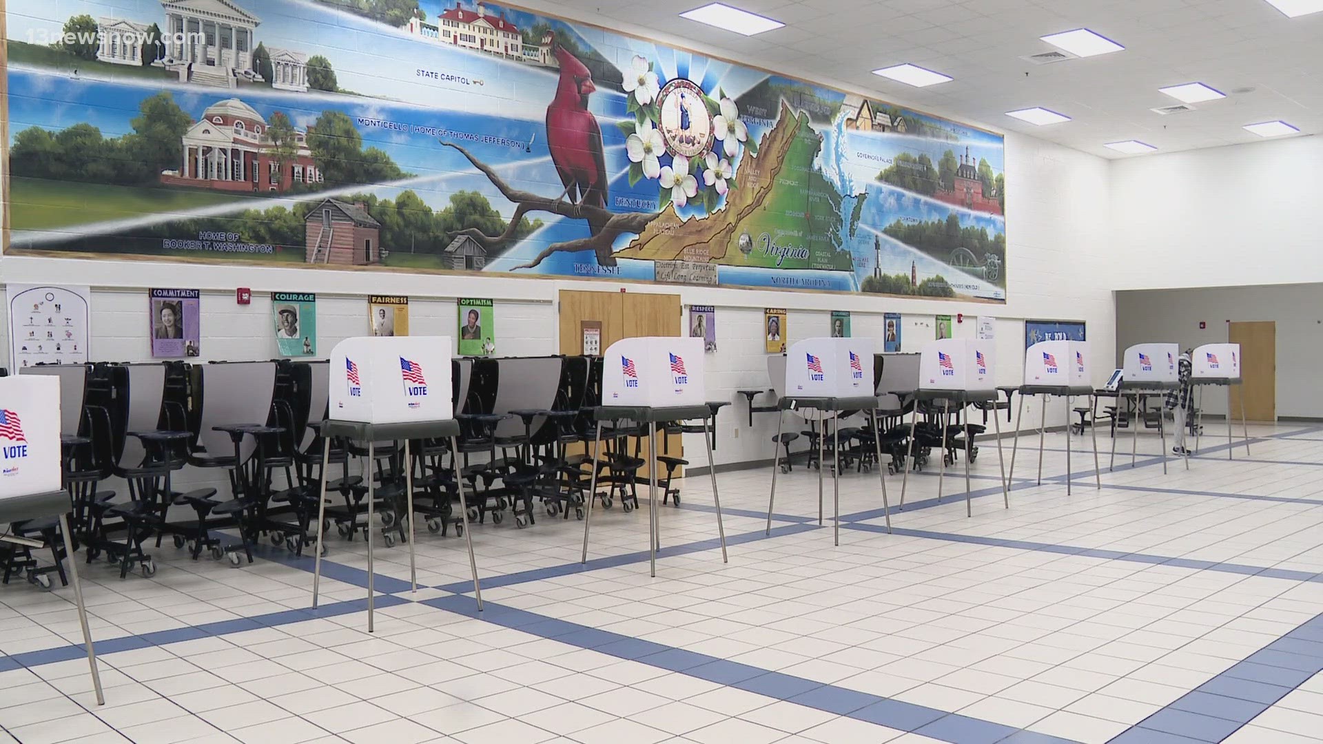 Virginia Beach voters head to the polls early in the morning to avoid election day crowds.