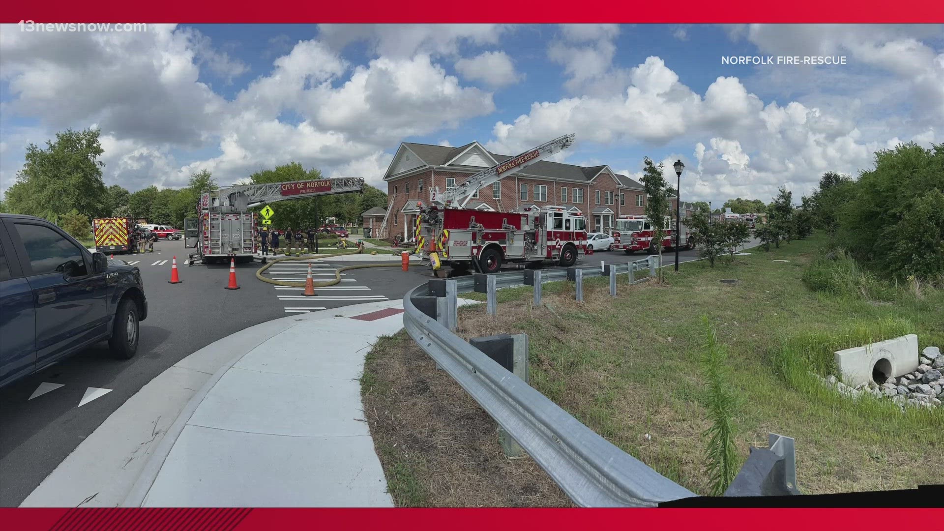 ​Fire crews responded to the 3100 block of Kimball Terrace just after 2:30 p.m