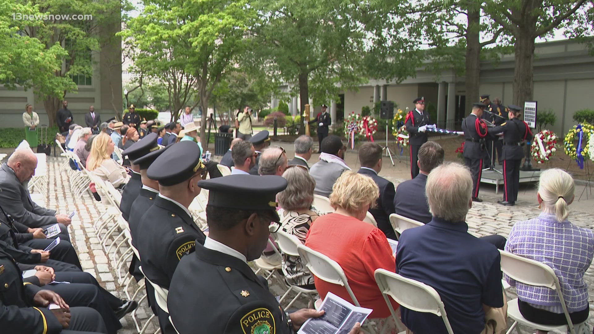 On Tuesday, the City of Norfolk honored officers who lost their lives in the line of duty with a memorial service.