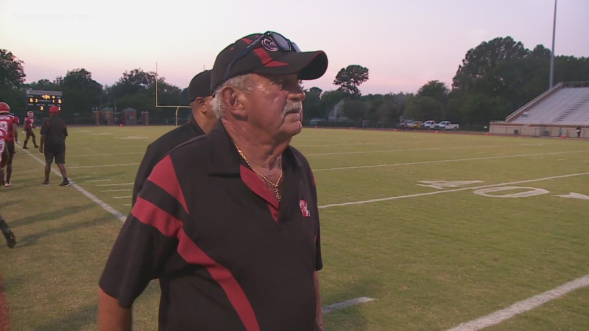 The Hampton Crabbers head football coach is ready to kickoff his 51st as the team's head coach.