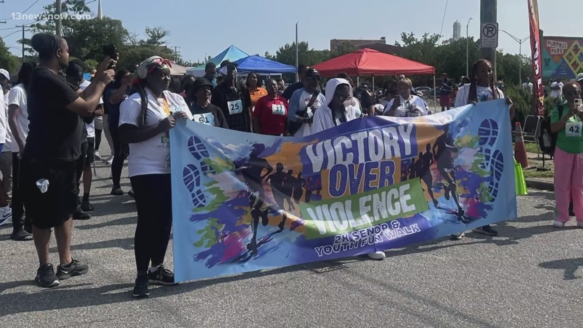 Community anti-violence walk held in Norfolk