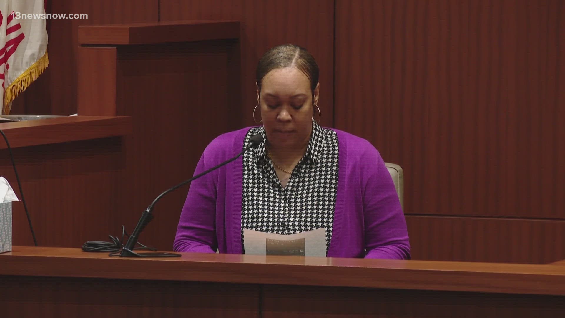 Testimony is underway in a high-profile murder trial in Hampton.