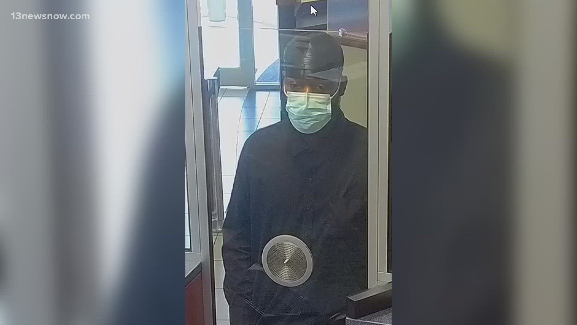 Police ask for the public's help identifying a suspect connected to an attempted bank robbery from August 7 at the ABNB Federal Credit Union.