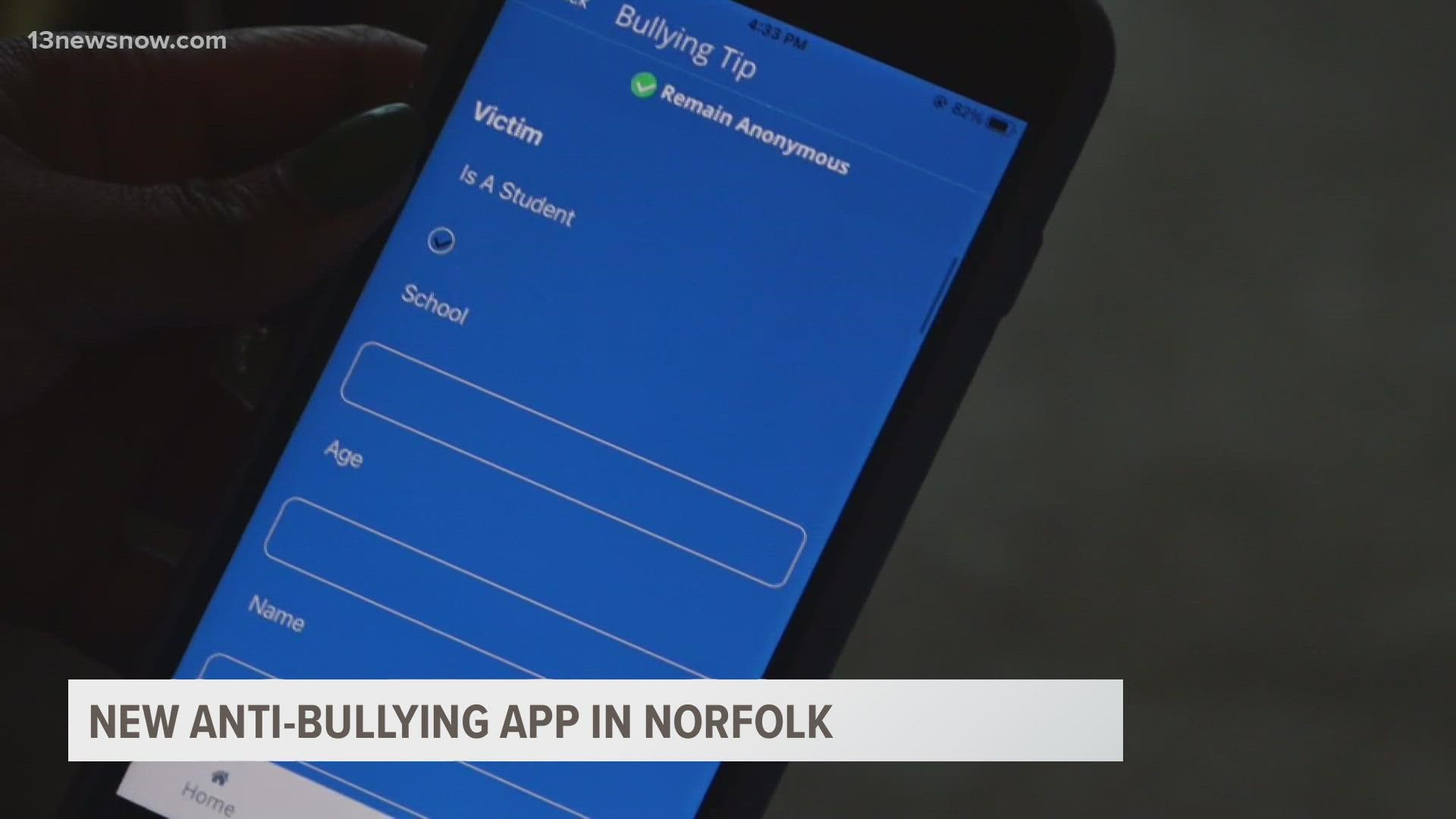 A Norfolk Public Schools spokesperson said this app is one of the ways Norfolk wants to ensure students are supported and can enjoy safe, social-emotional learning.