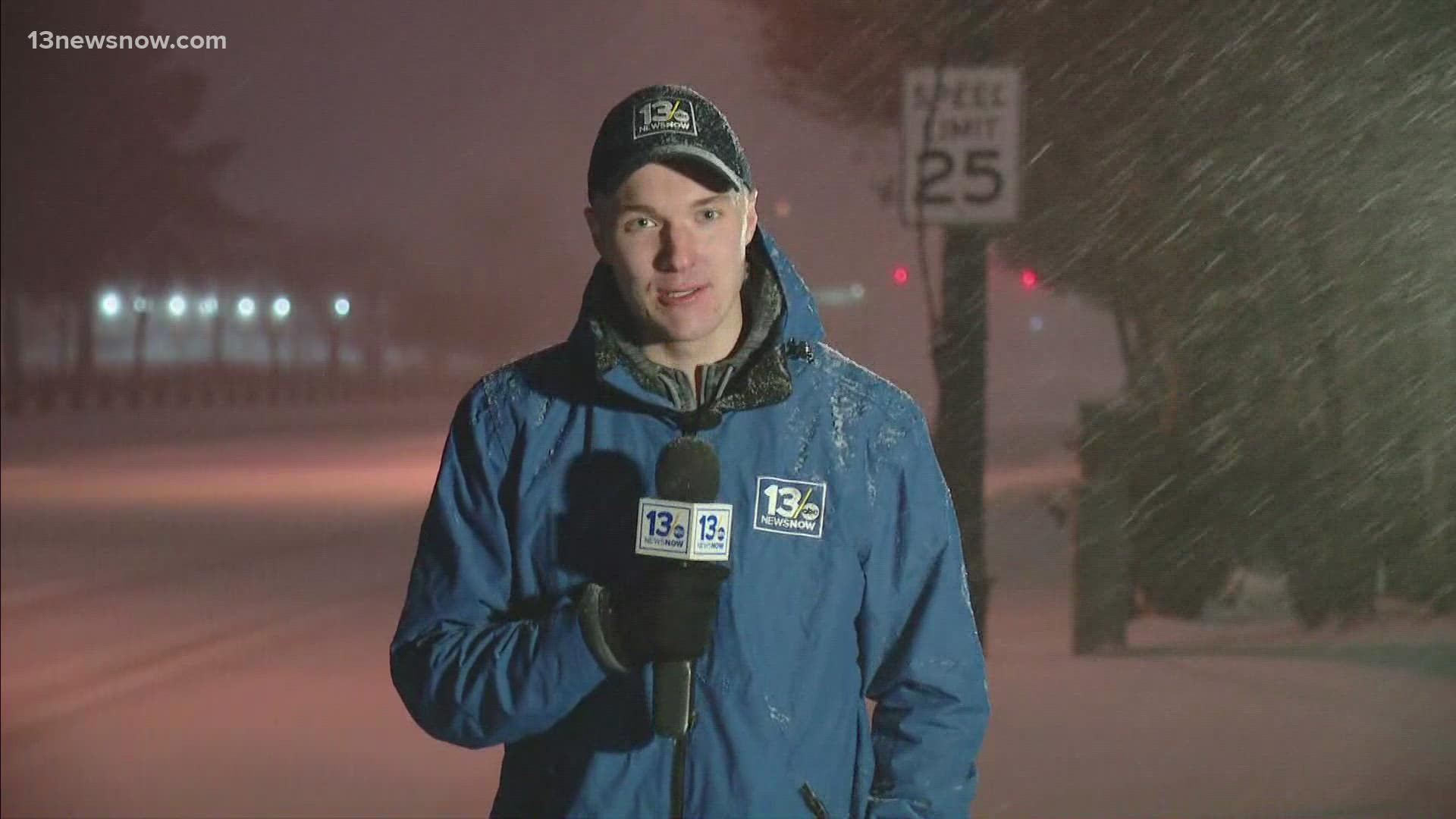 It's a second round of snow for Hampton Roads!