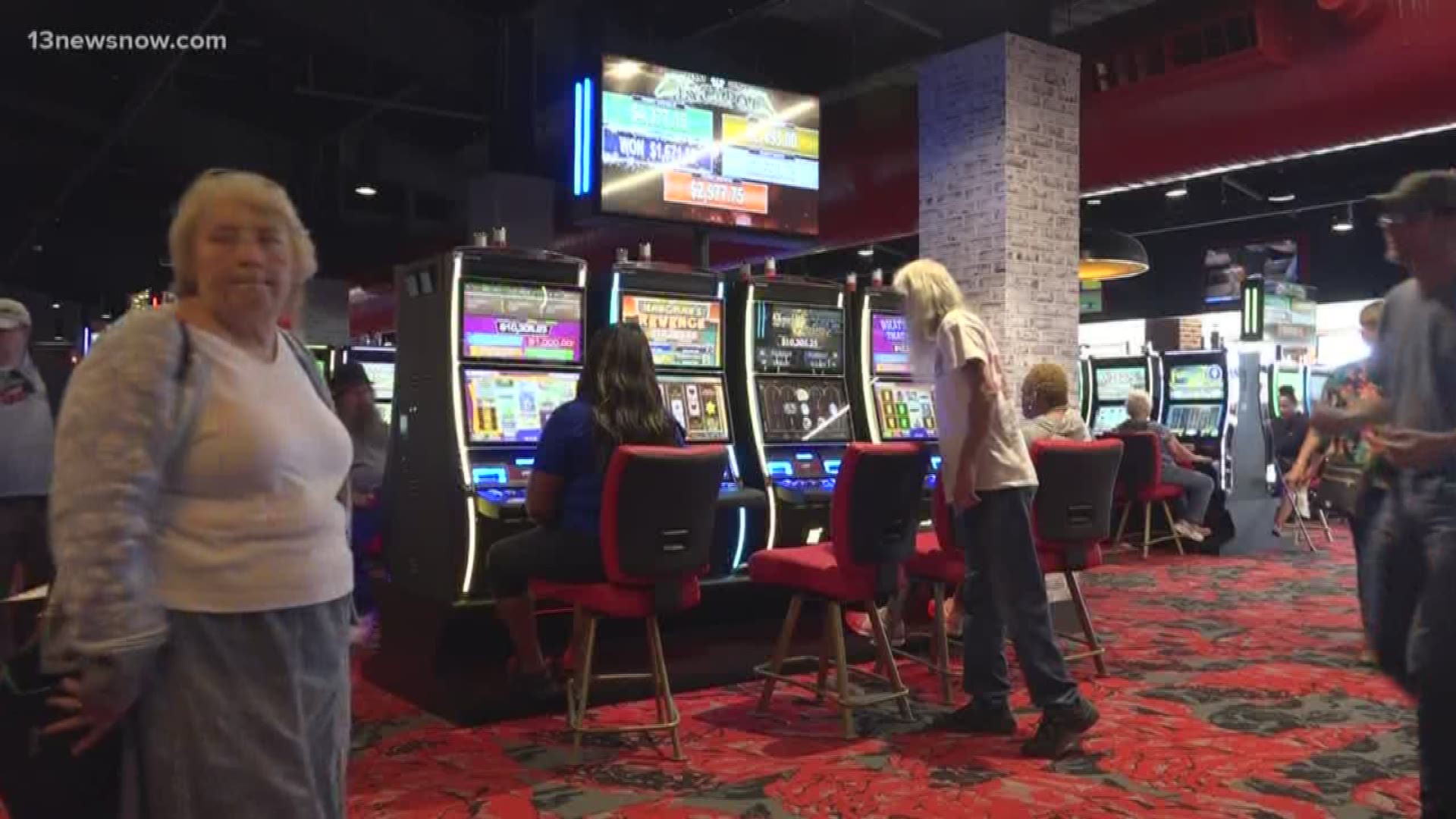 Rosie's Gaming Emporium opened at Colonial Downs ahead of live thoroughbred horse racing.