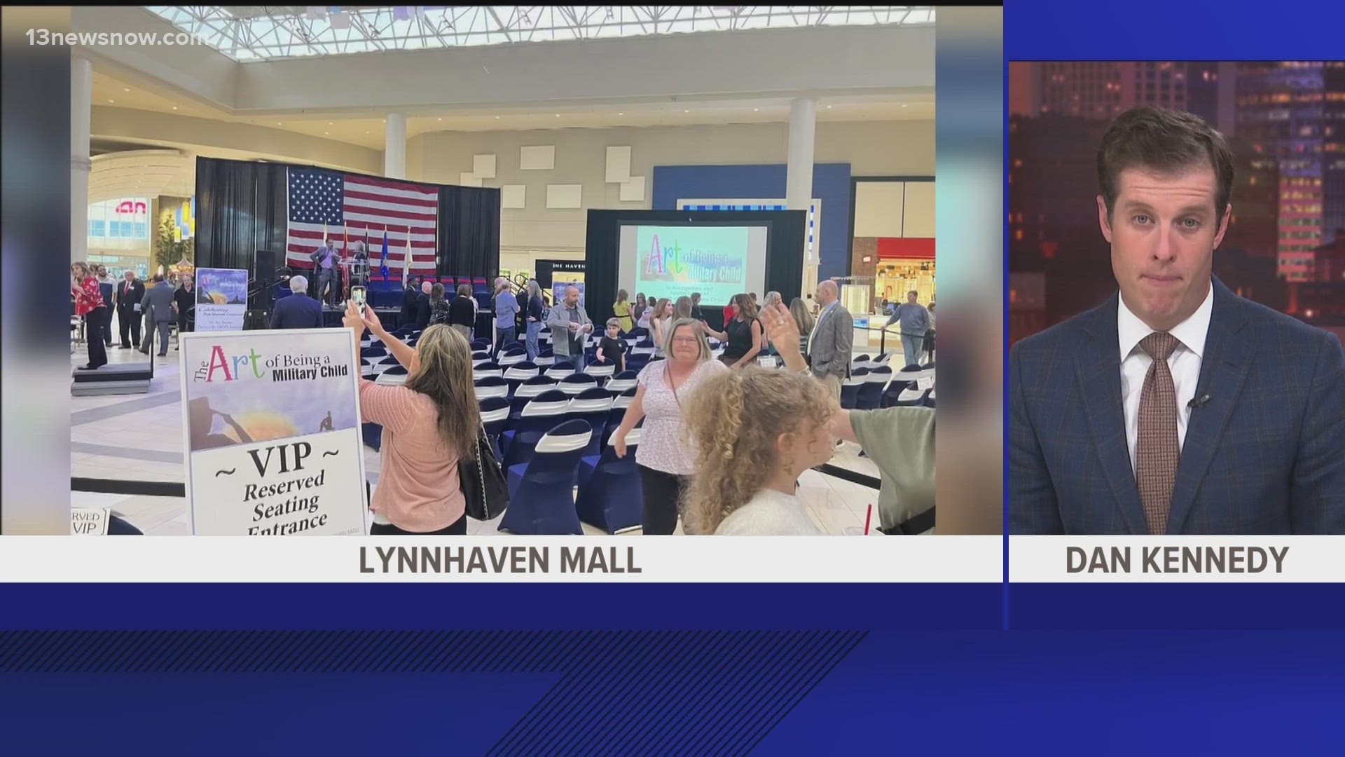 The Art of Being a Military Child opened at Lynnhaven Mall this evening.