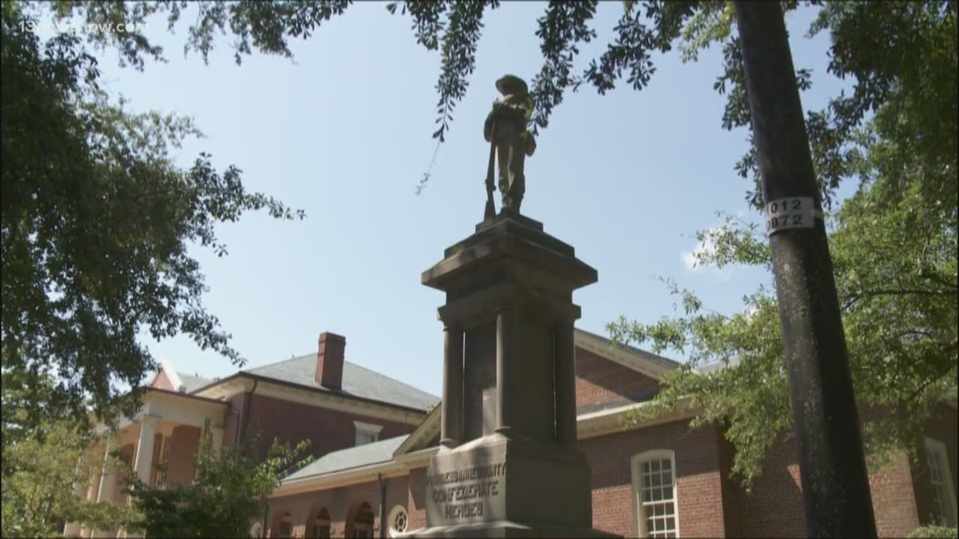 The Historic Preservation Commission is looking at ways to add historical context for the statue, which is located at the Municipal Center off Princess Anne Road.