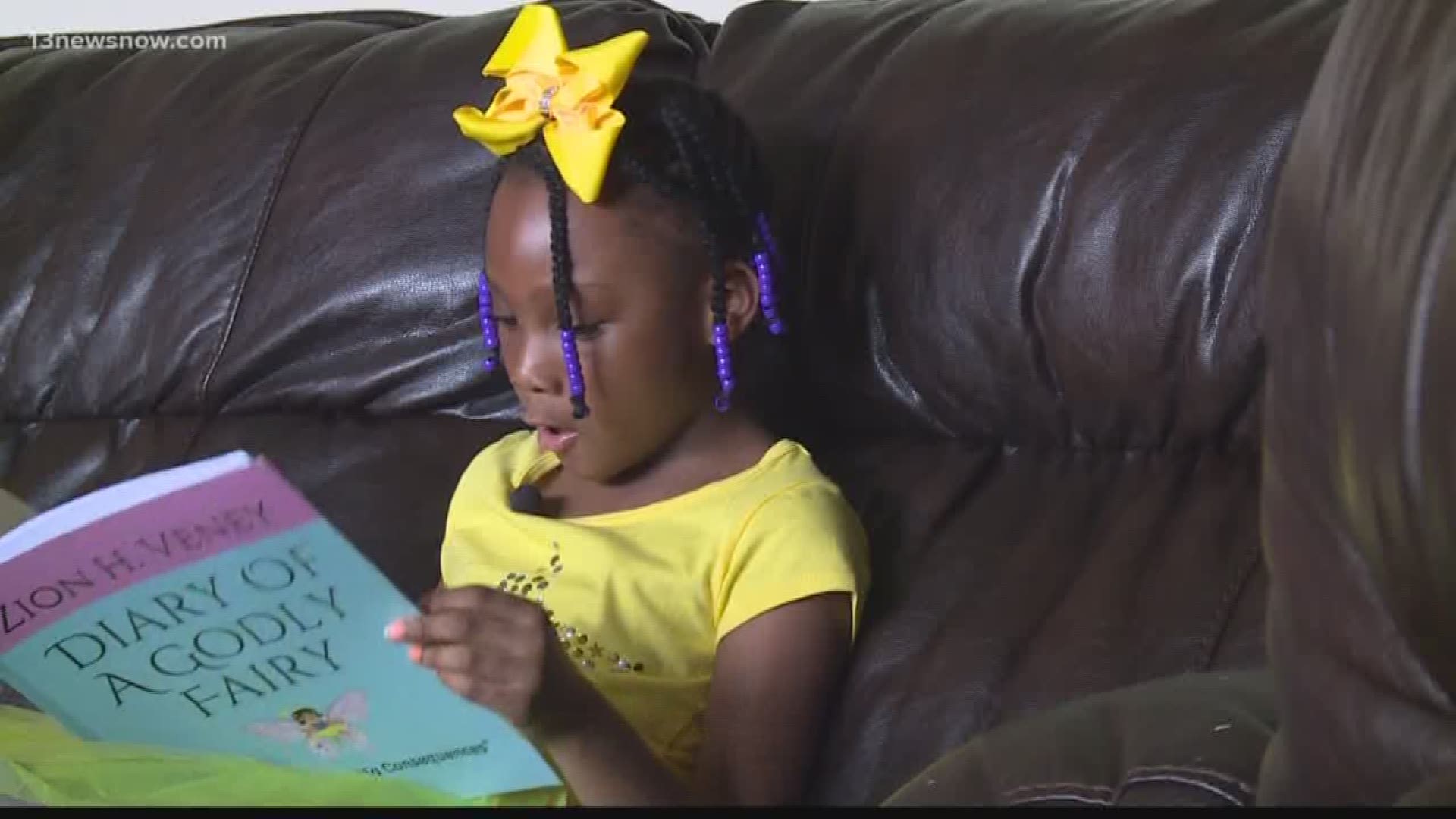 A 7-year-old Hampton girl is a published author