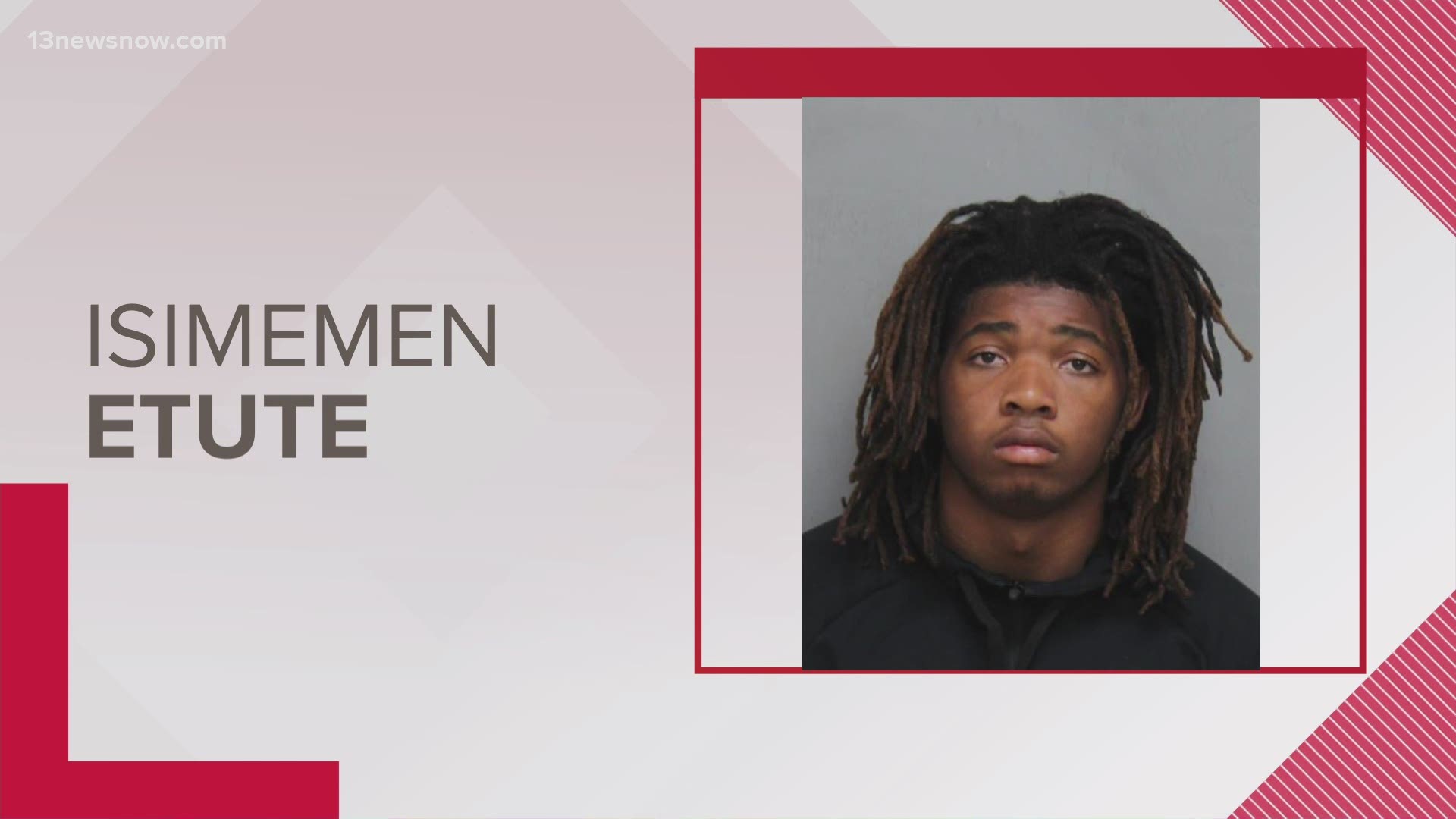 Virginia Tech said Isimemen Etute was on interim suspension, and was also suspended from the football team, where he played as a linebacker.