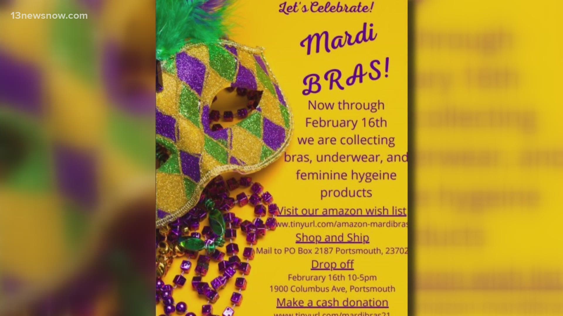 As the name suggests, they're asking the public to donate new undergarments to women who've left abusive homes without the necessary clothing.