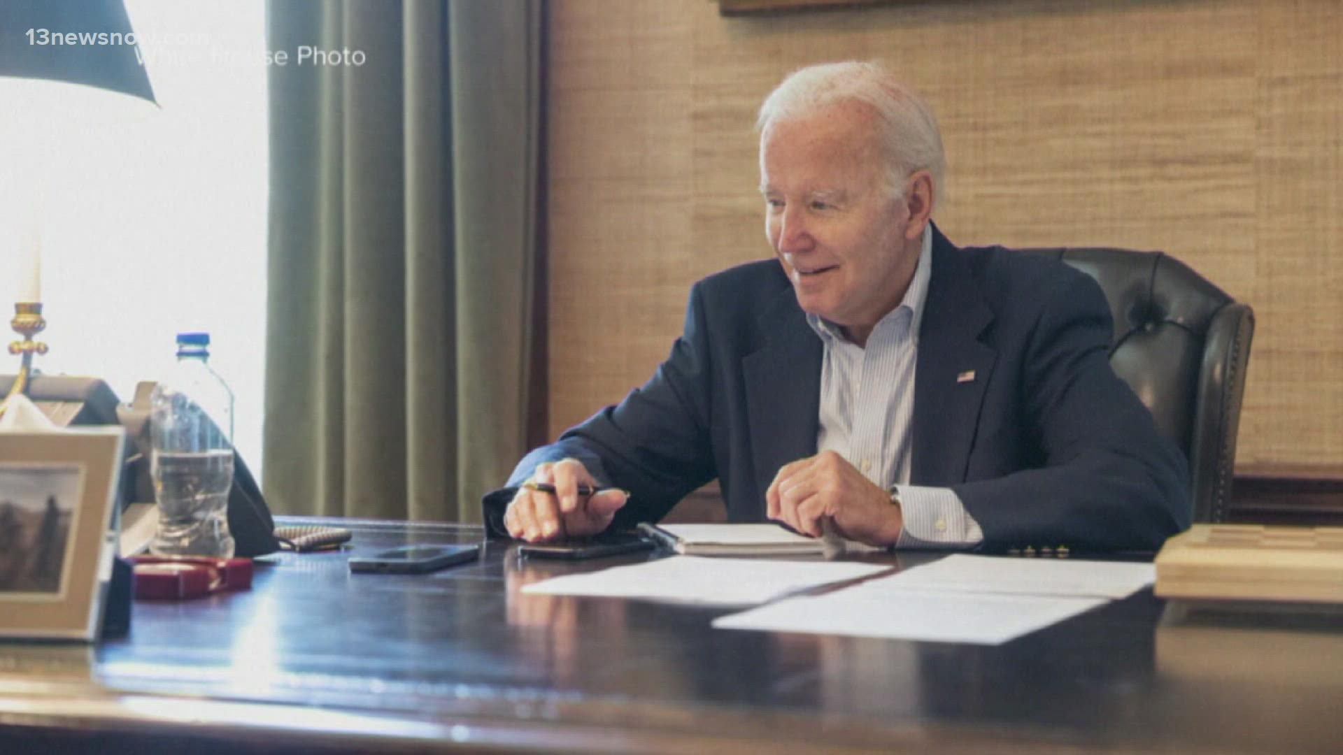 President Biden is isolating for a second straight day after he tested positive for COVID-19.