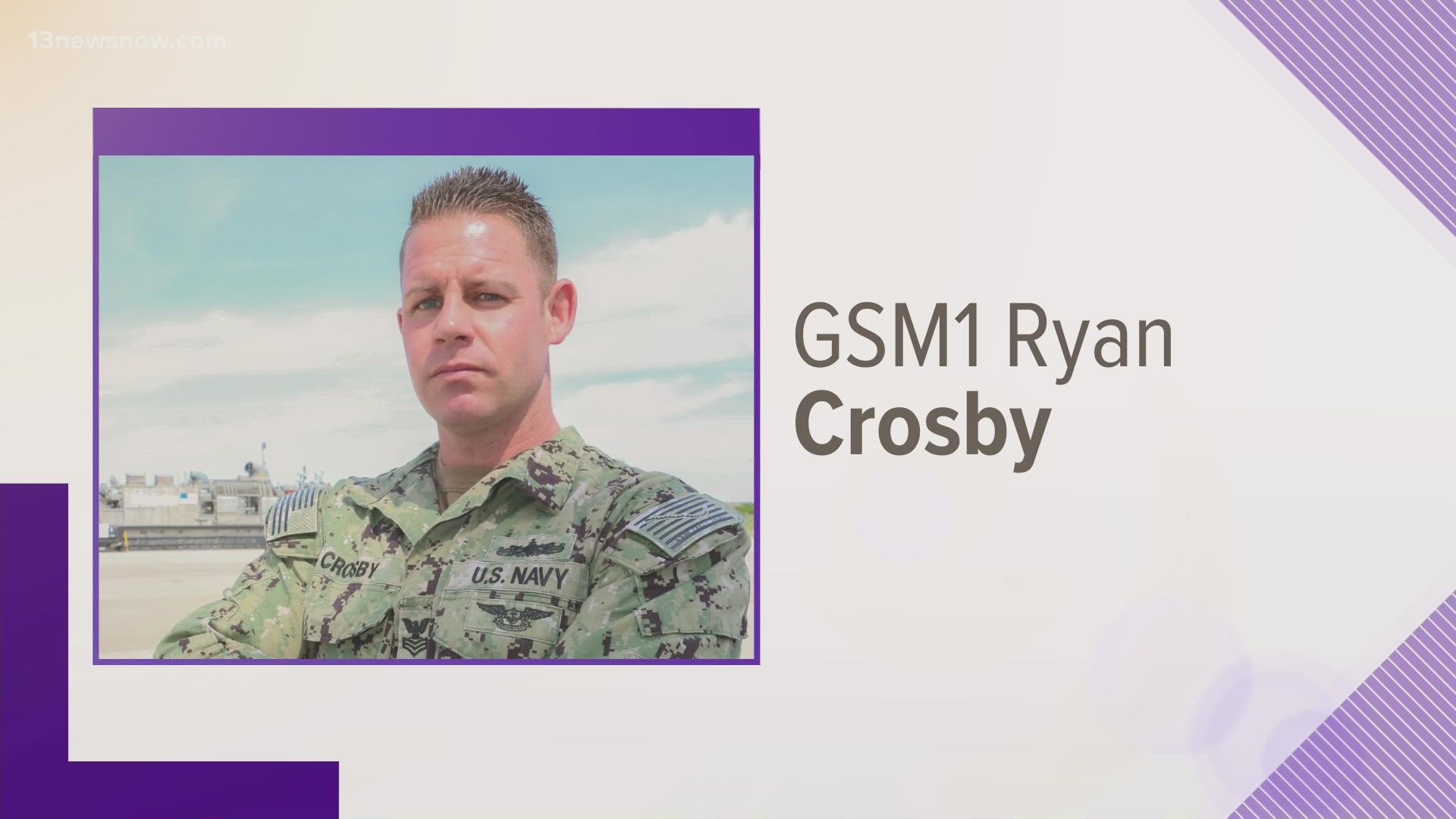 Gas Turbine System Technician 1st Class, Ryan Crosby, is one of fewer than 50 service members who have died from the disease since 2020.