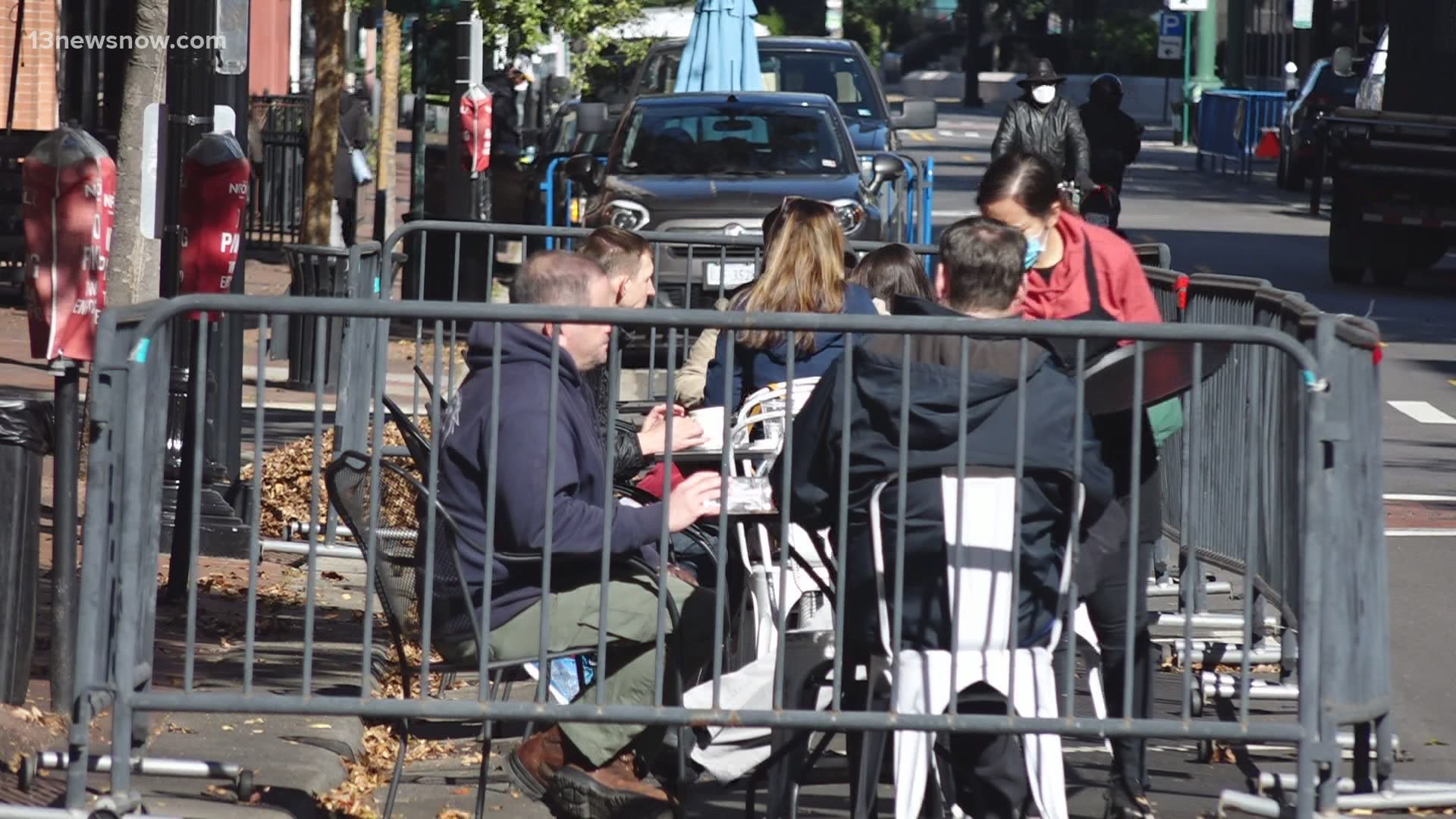 The city is offering help to restaurants that already are having a difficult time because of the pandemic. That includes supporting outdoor dining in colder months.