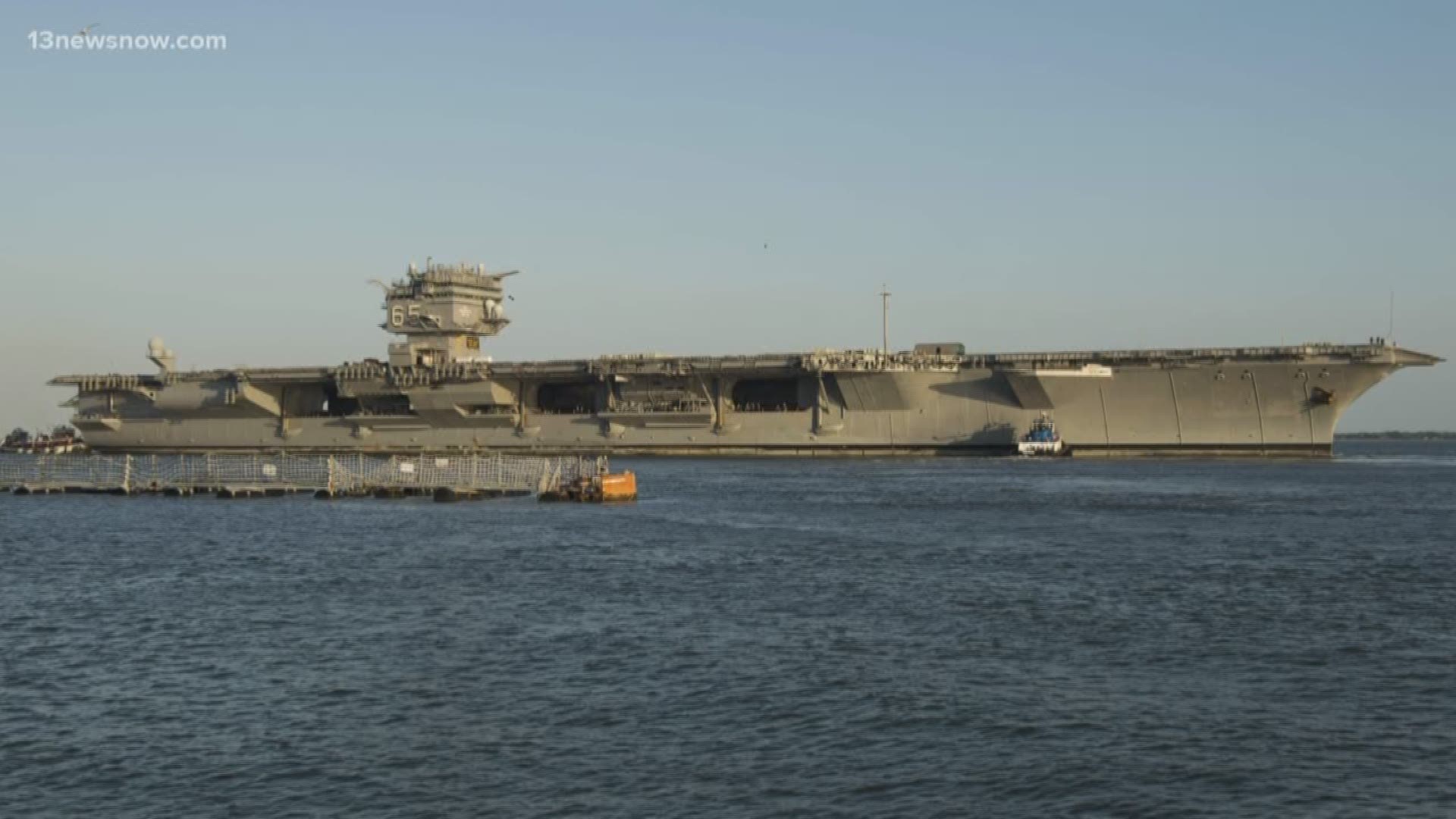 An open house is being held to discuss the environmental impact that decommissioning the ex-Enterprise aircraft carrier in Newport News.