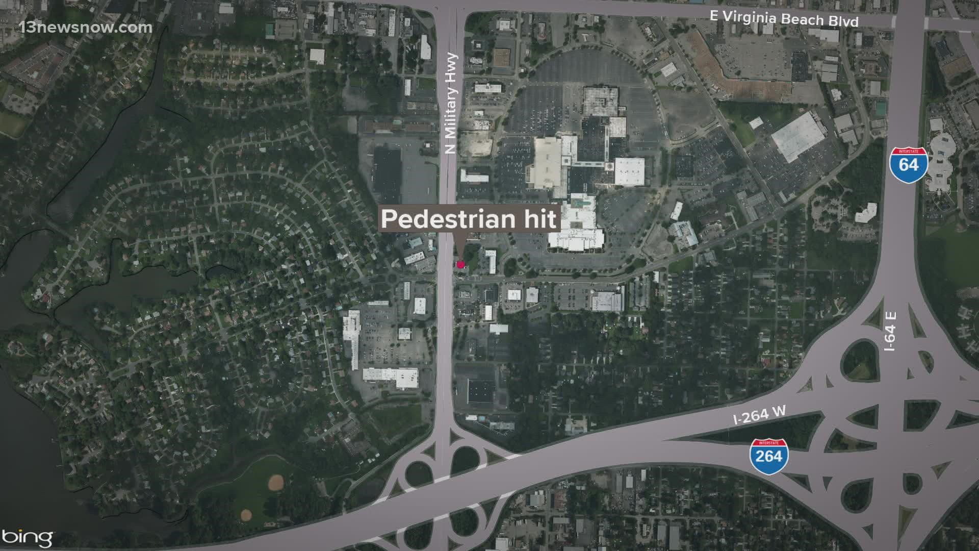 Howard E. Covert was taken to a local hospital where he was pronounced dead. The driver of the vehicle stayed at the scene and wasn't injured.