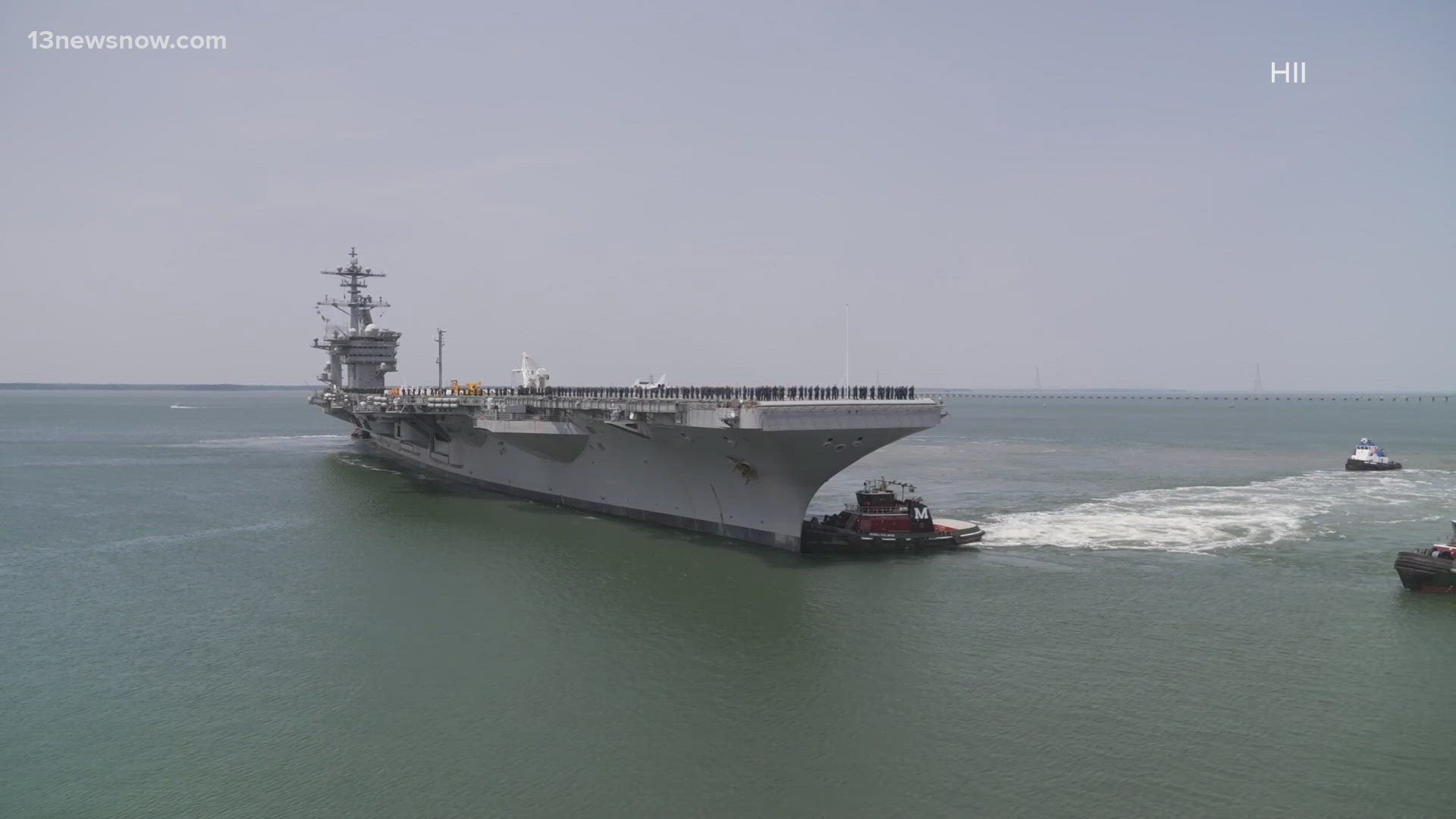 The aircraft carrier will not be returning to Naval Station Norfolk. Navy officials said it will instead transit South America.