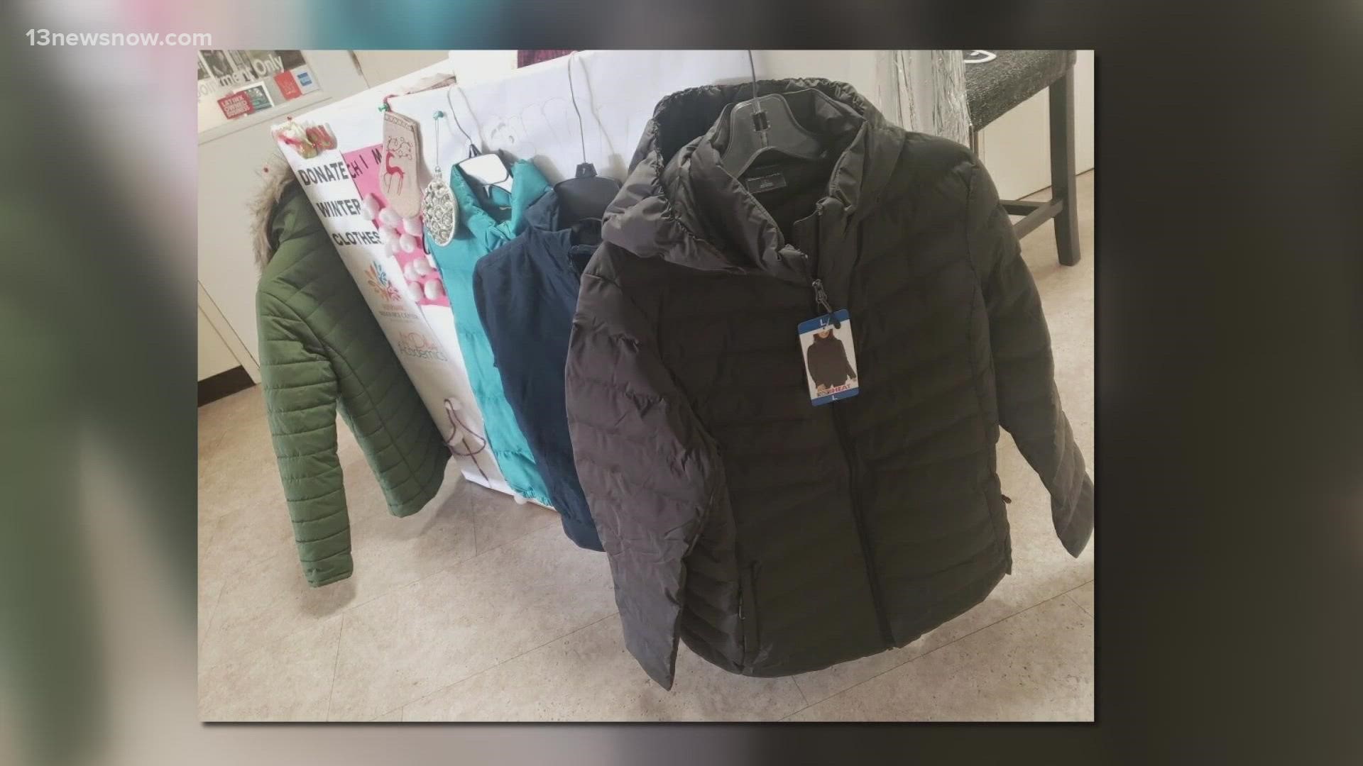 The center has been collecting coats for families, and now it's time to give them away.