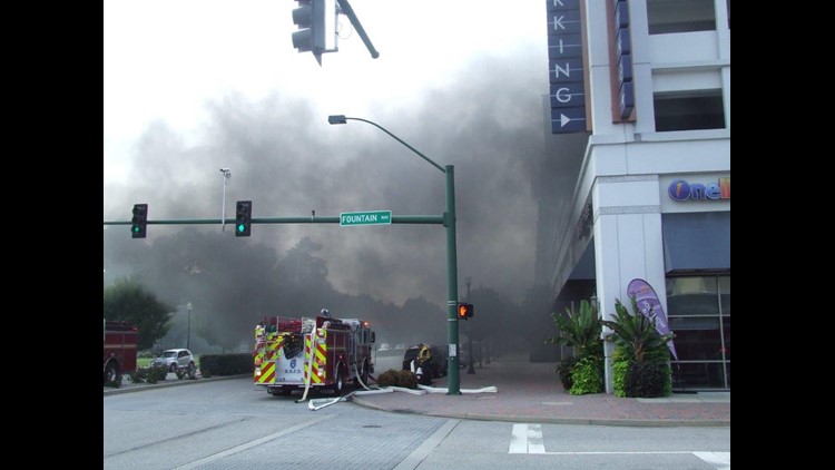 Van Catches Fire Inside Newport News Parking Garage 13newsnow Com