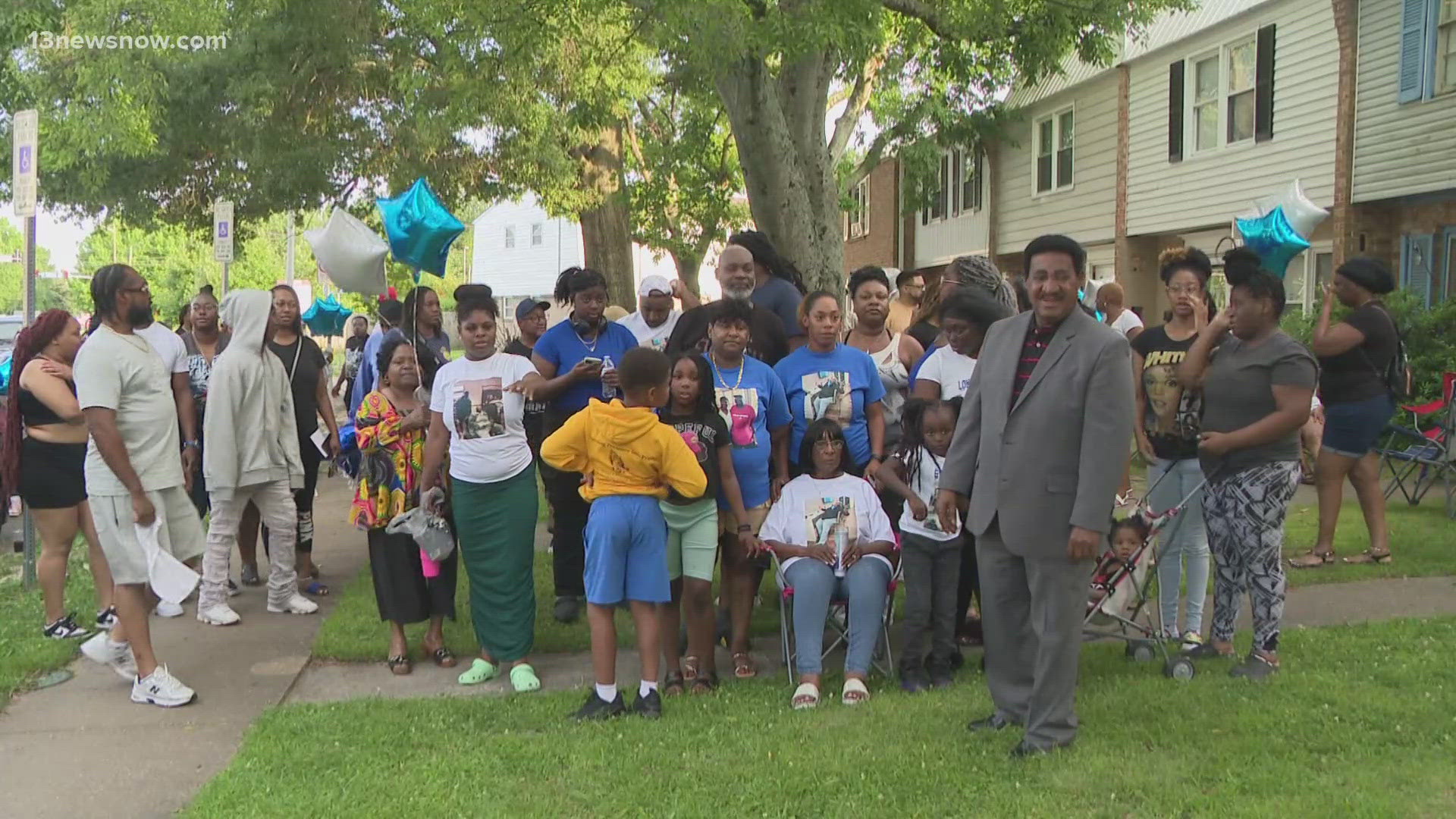 Edward Gaye's family and friends honored his life on Saturday after he died in a fatal Chesapeake crash.