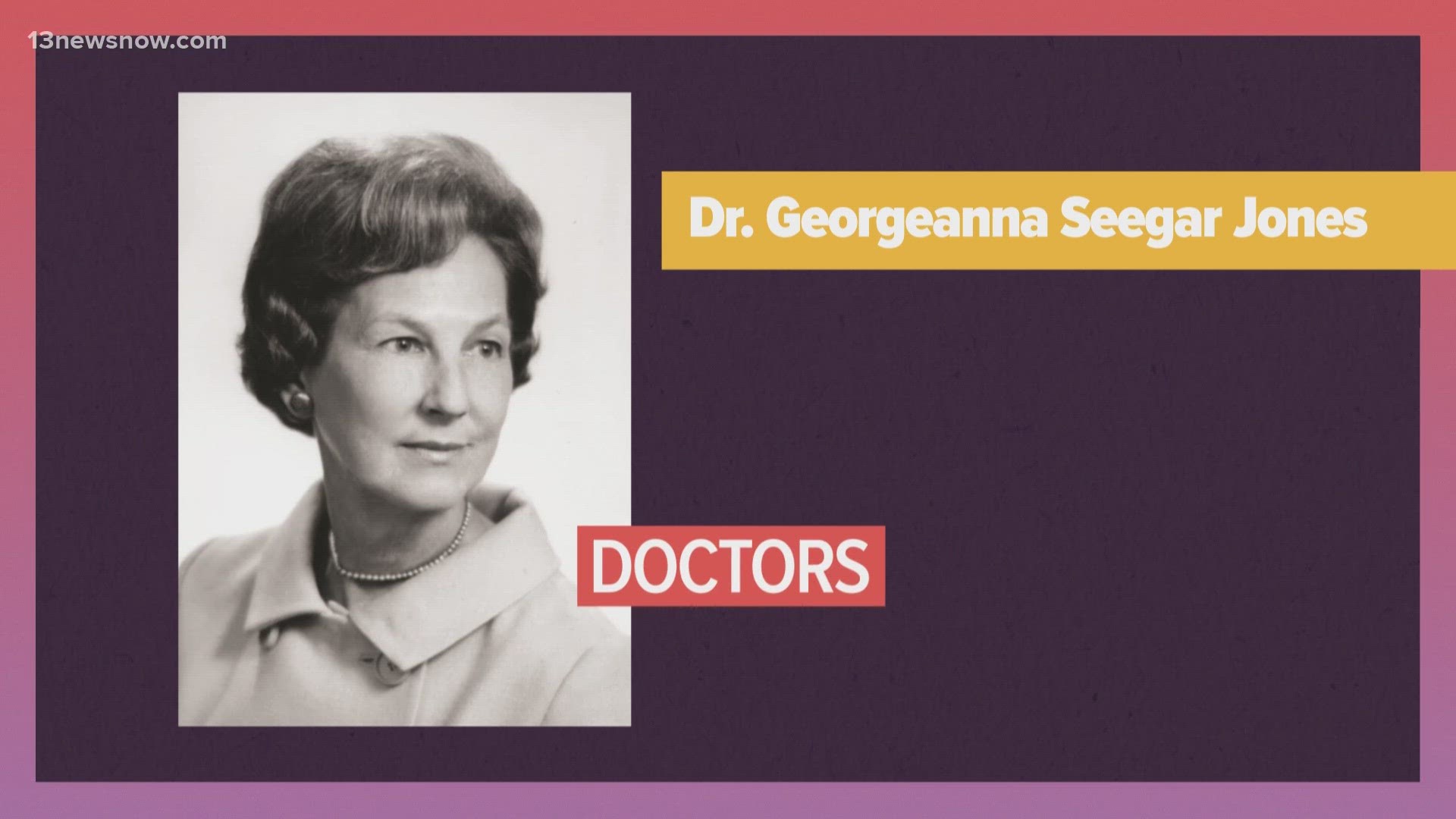 In-vitro fertilization was born over 40 years ago at EVMS, thanks to the hard work of Dr. Georgeanna Seegar Jones and her husband.