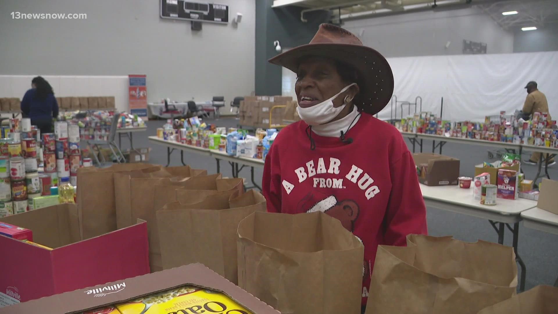 This is the 20th year, and the organization expected to feed roughly 1,000 families. Some children also received Christmas gifts and school supplies.