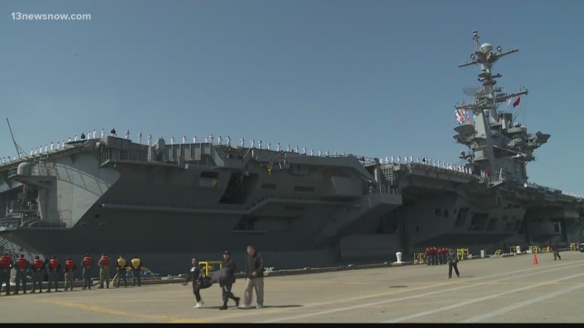 Thousands of sailors from the Harry S. Truman Carrier Strike Group deployed Wednesday.