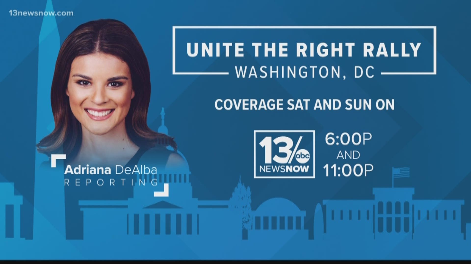 Adriana DeAlba reports on the Unite the Right Rally in Washington D.C. on Sunday, Aug. 12.
