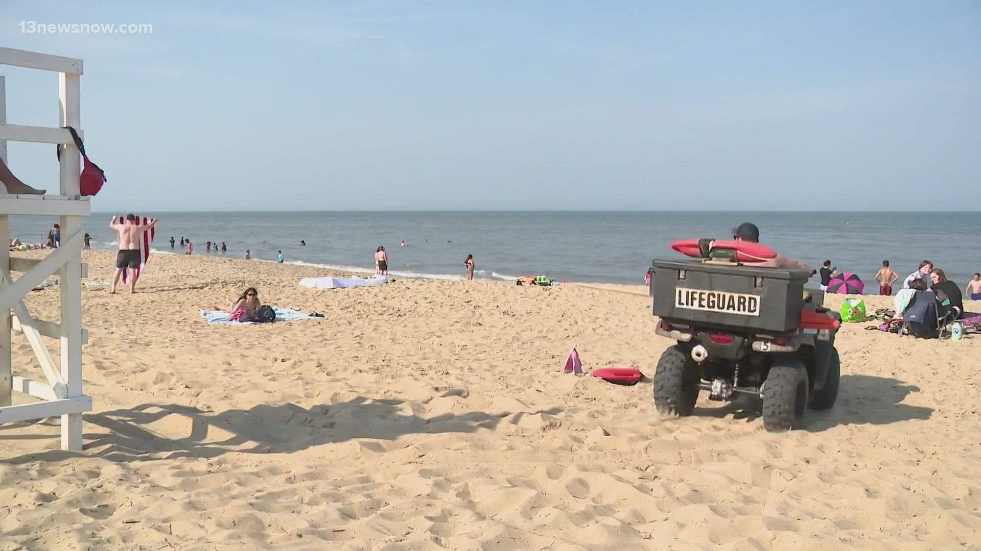 Just in Virginia Beach, more than 150 people were rescued, according to the city's ocean rescue.