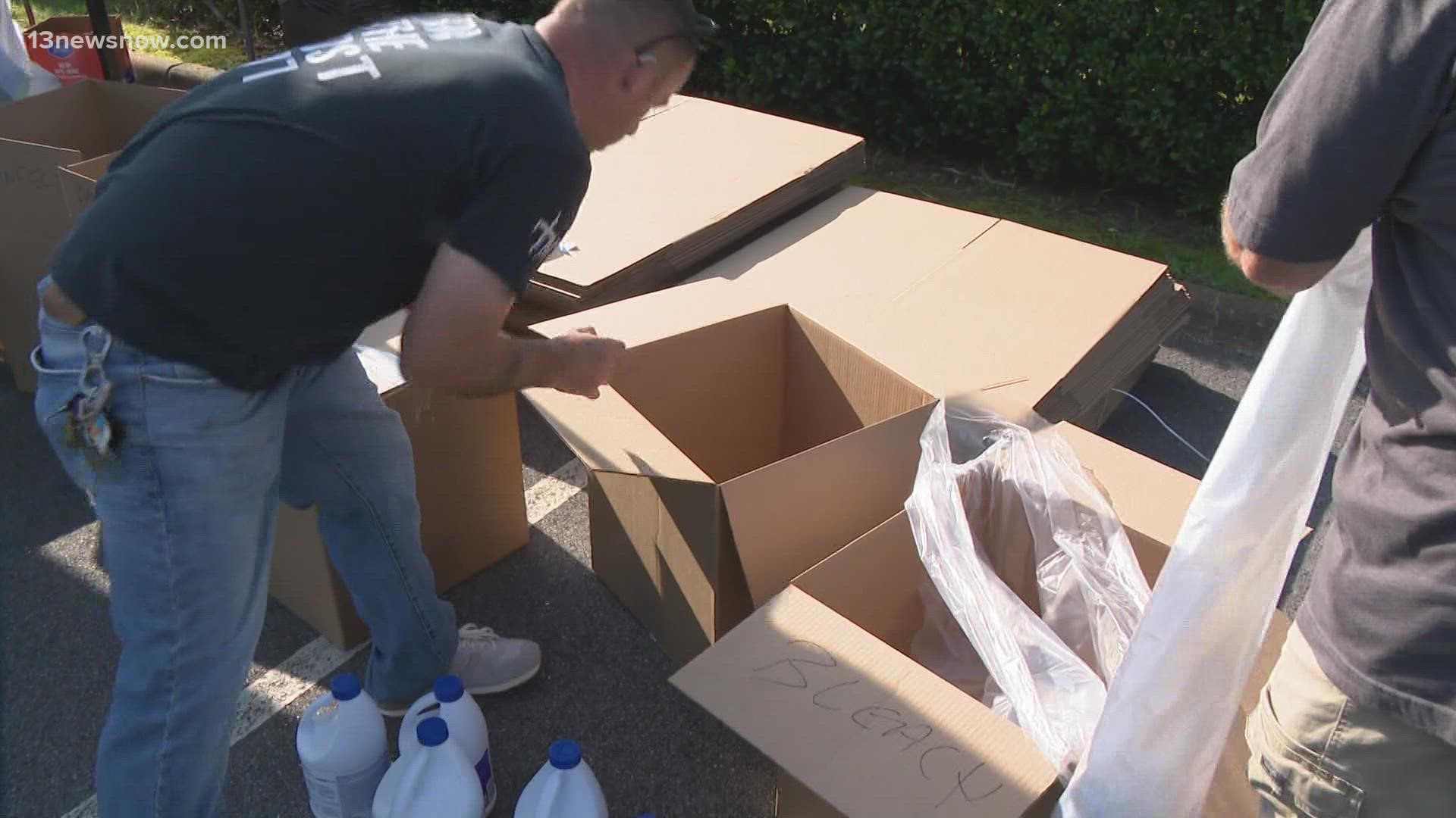 A donation drive was held at Essential Church in Virginia Beach on Sunday.