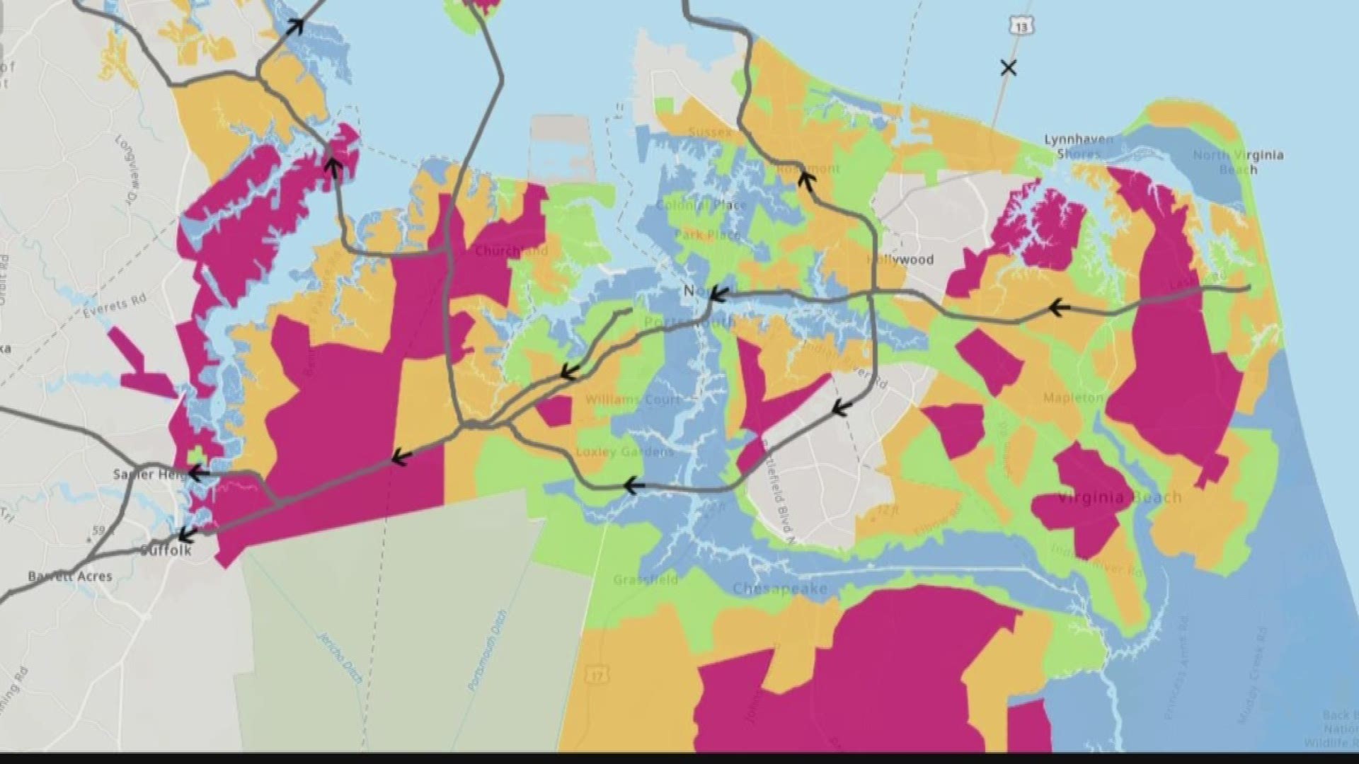 Virginia gets new zoned hurricane evacuation plan