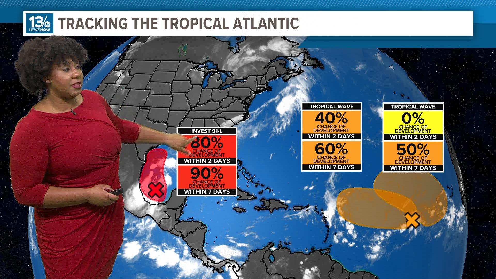 Meteorologist Taylor Stephenson gives an update on the tropics as of Sept. 8, 2024.