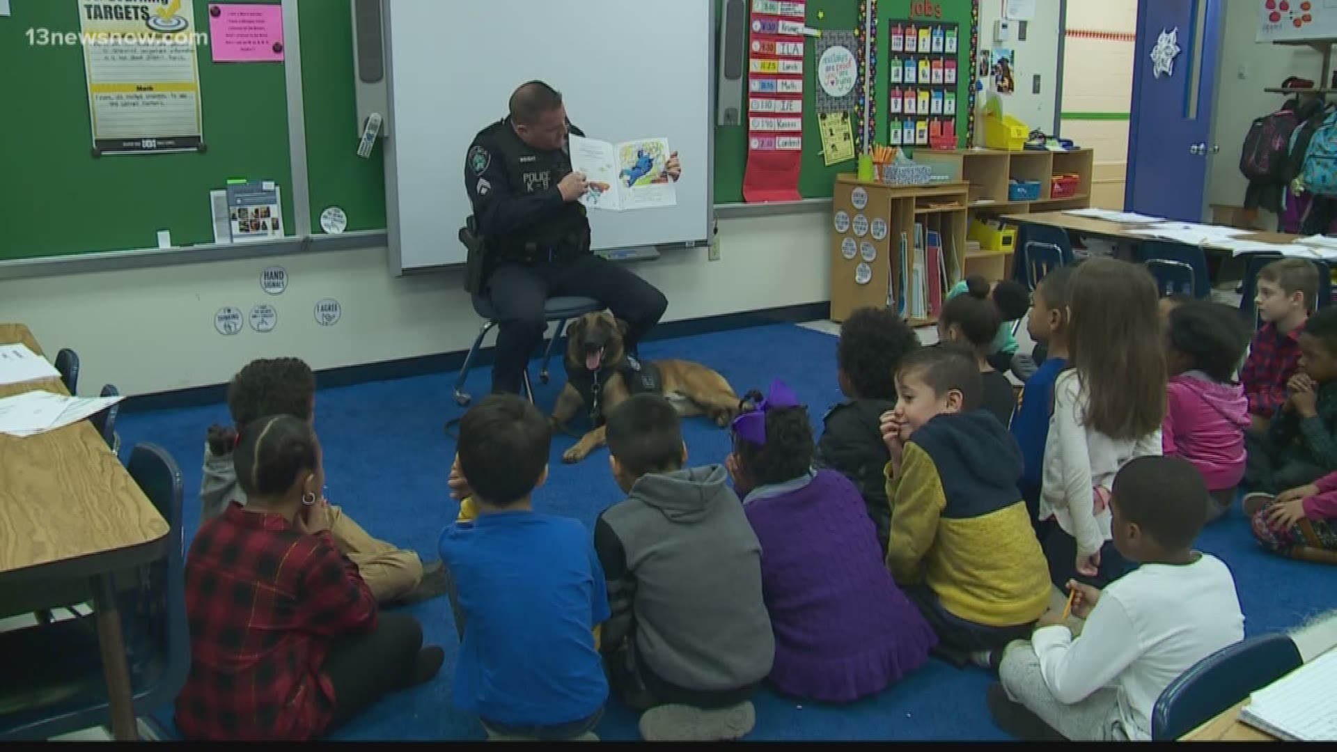 An elementary school classroom in Newport News has gone to the dogs!  In today's In Session report: how a police K9 is helping students improve their reading skills.