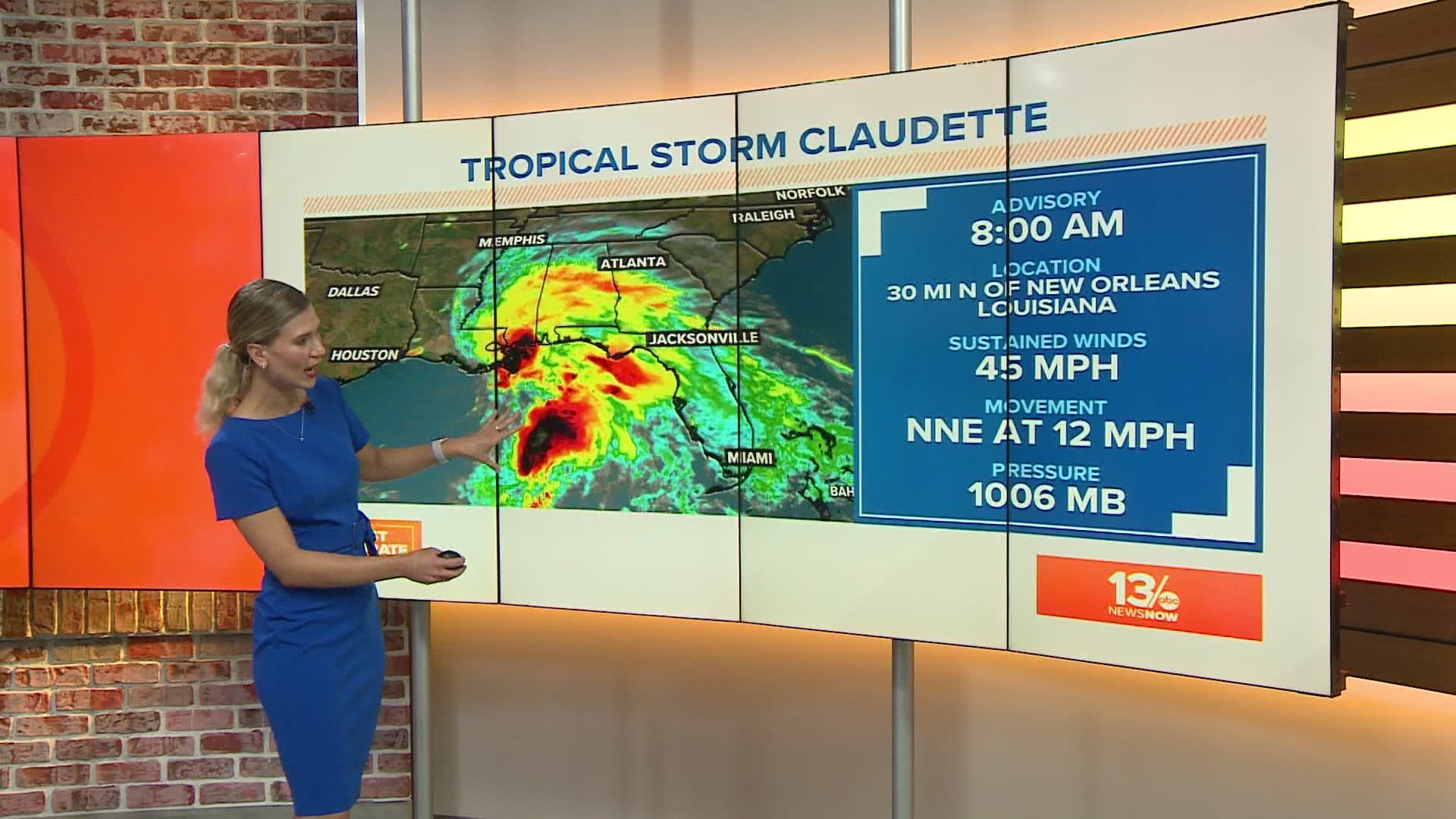 Tropical storm update at 8 a.m. on June 19, 2021, from Meteorologist Payton Domschke.