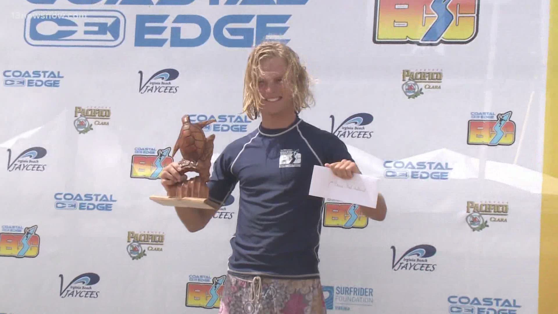 Trip Chandler had a late rally to top Beach native, Mike Melchiorre to win the ECSC Longboard title.