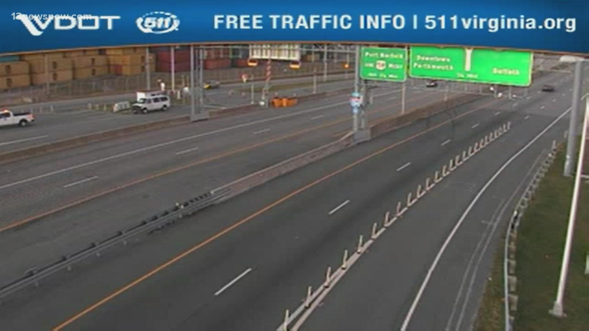 At 6:33 a.m., the Virginia Department of Transportation of Hampton Roads tweeted that all of the westbound and eastbound lanes had been cleared.